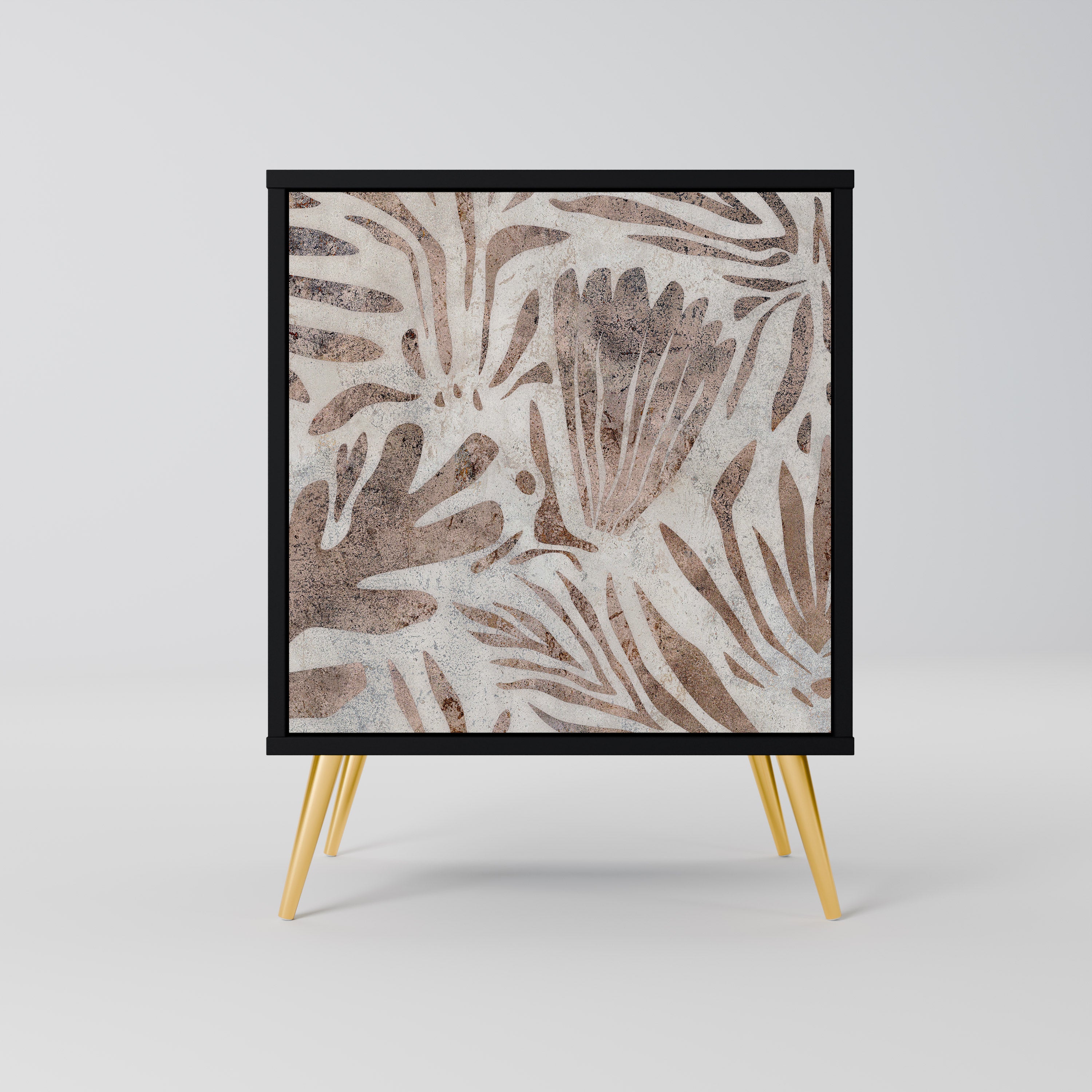 Aparador PASSING TIME de 1 puerta en acabado negro