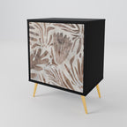 PASSING TIME 1-Door Sideboard in Black Finish