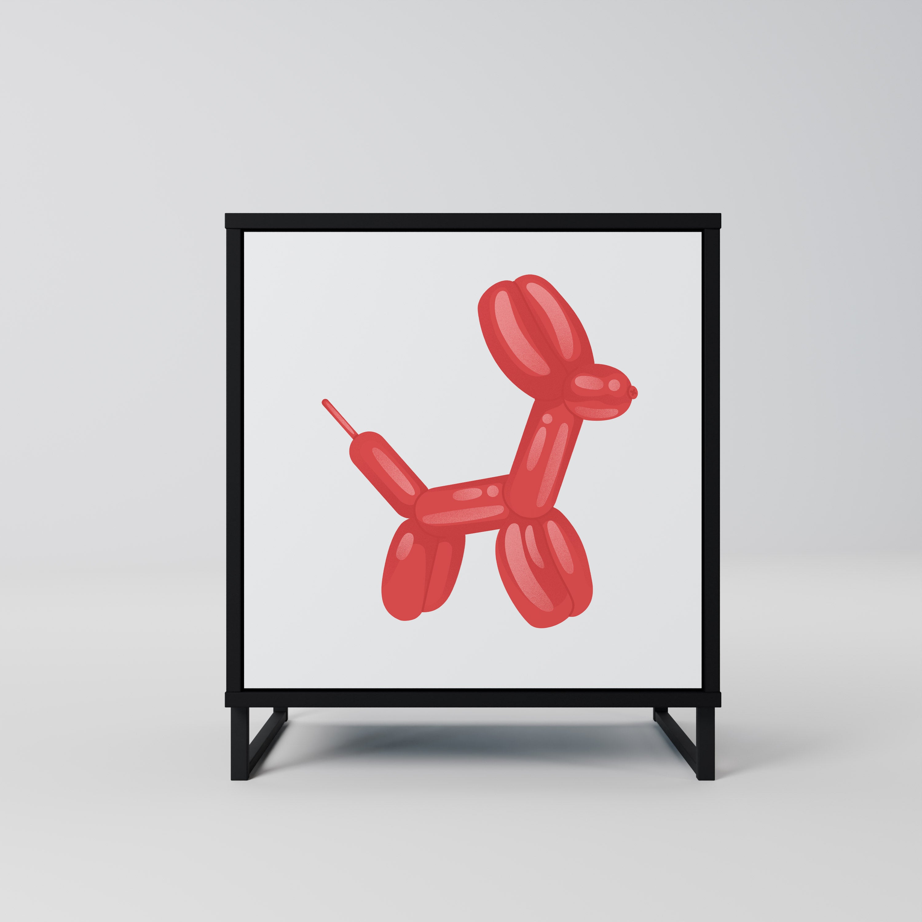 Aparador de 1 puerta CHILDHOOD MEMORY con acabado en negro