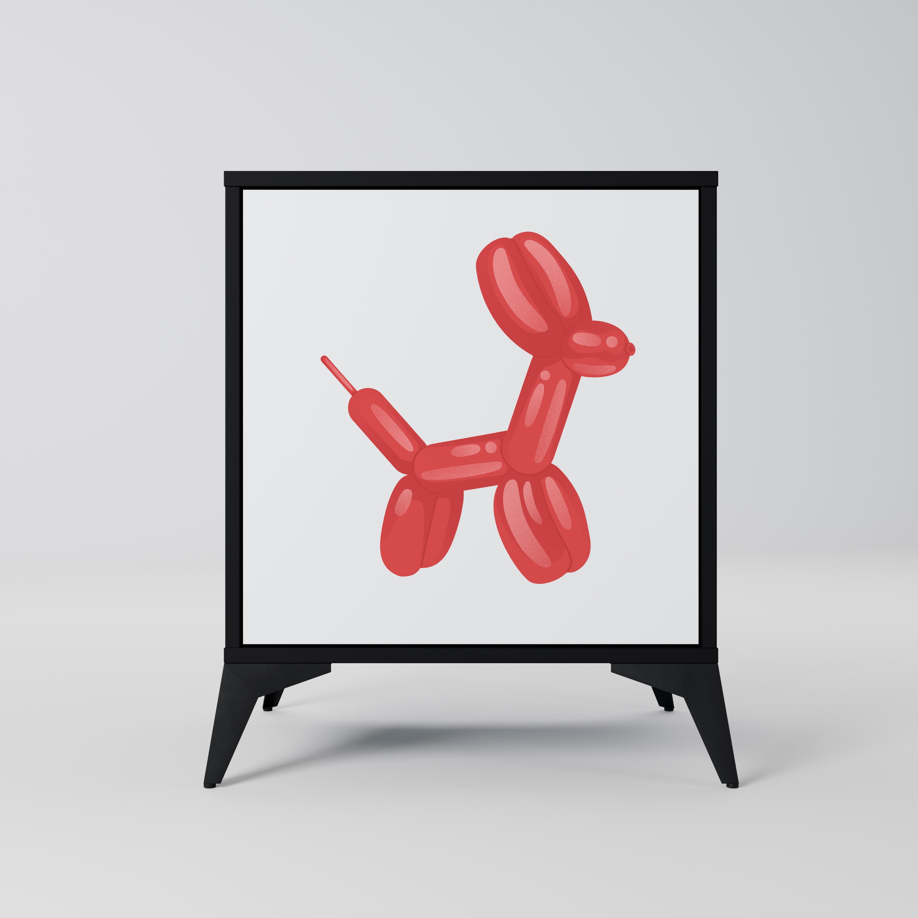 Aparador de 1 puerta CHILDHOOD MEMORY con acabado en negro