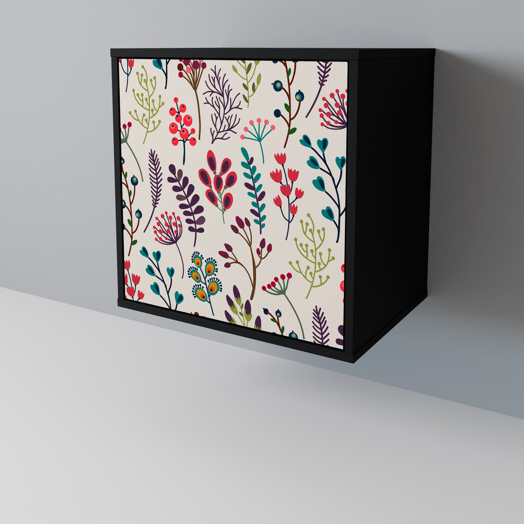 AUTUMN SUNDRIES 1-Door Sideboard in Black Finish