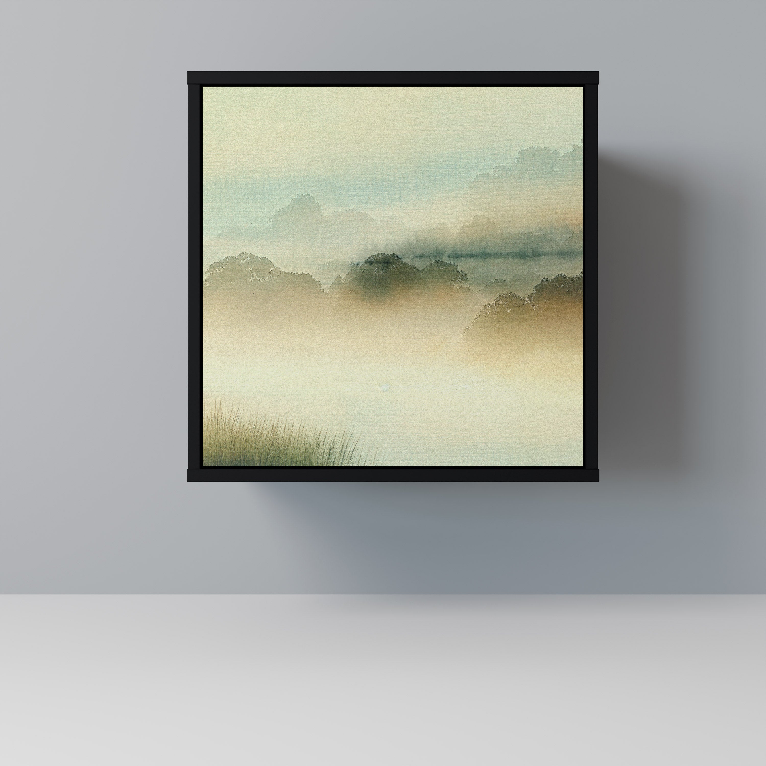 Aparador de 1 puerta MORNING BY THE LAKE en acabado negro