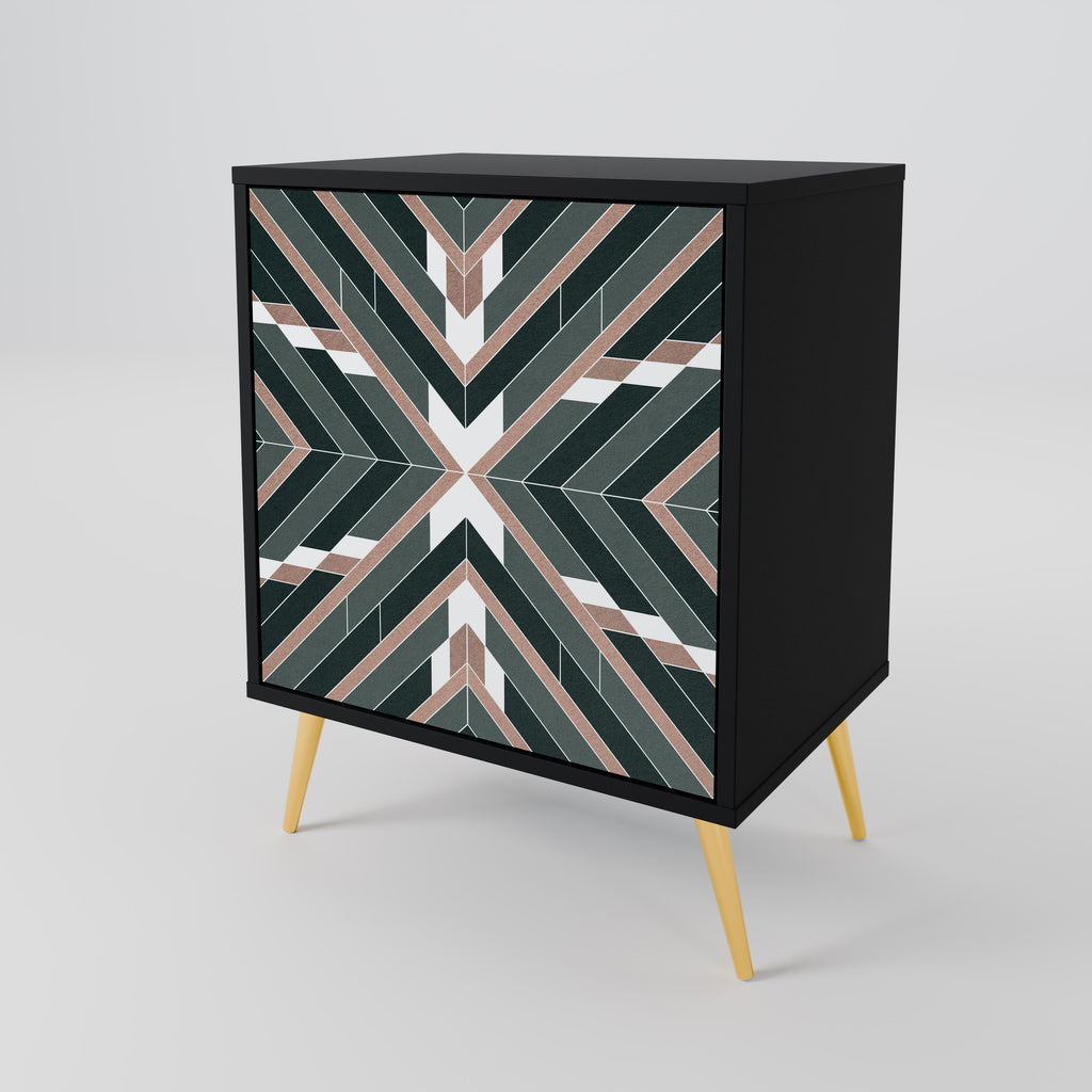 Aparador DIMENSION DELIGHTS de 1 puerta en acabado negro