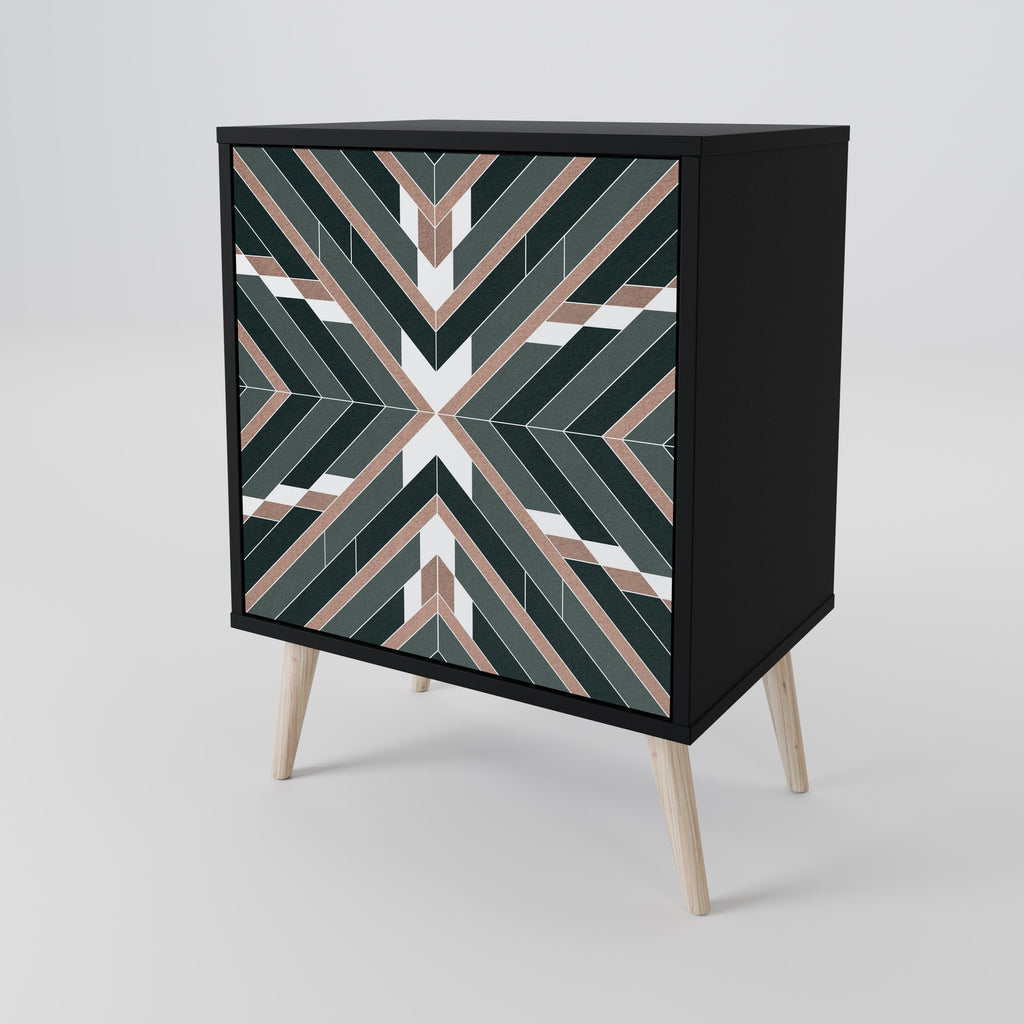 Aparador DIMENSION DELIGHTS de 1 puerta en acabado negro