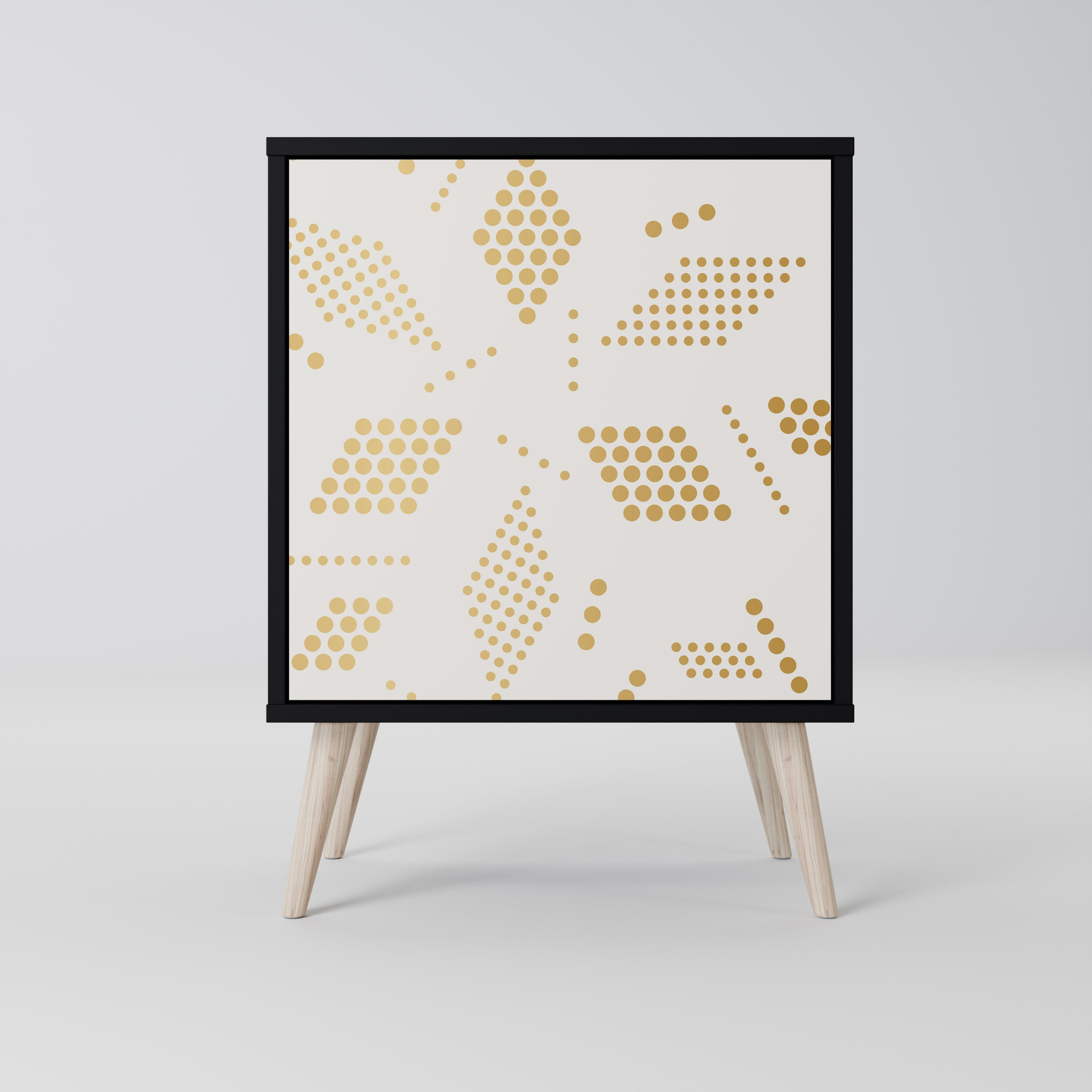 Aparador SPOTTED DAZE de 1 puerta en acabado negro