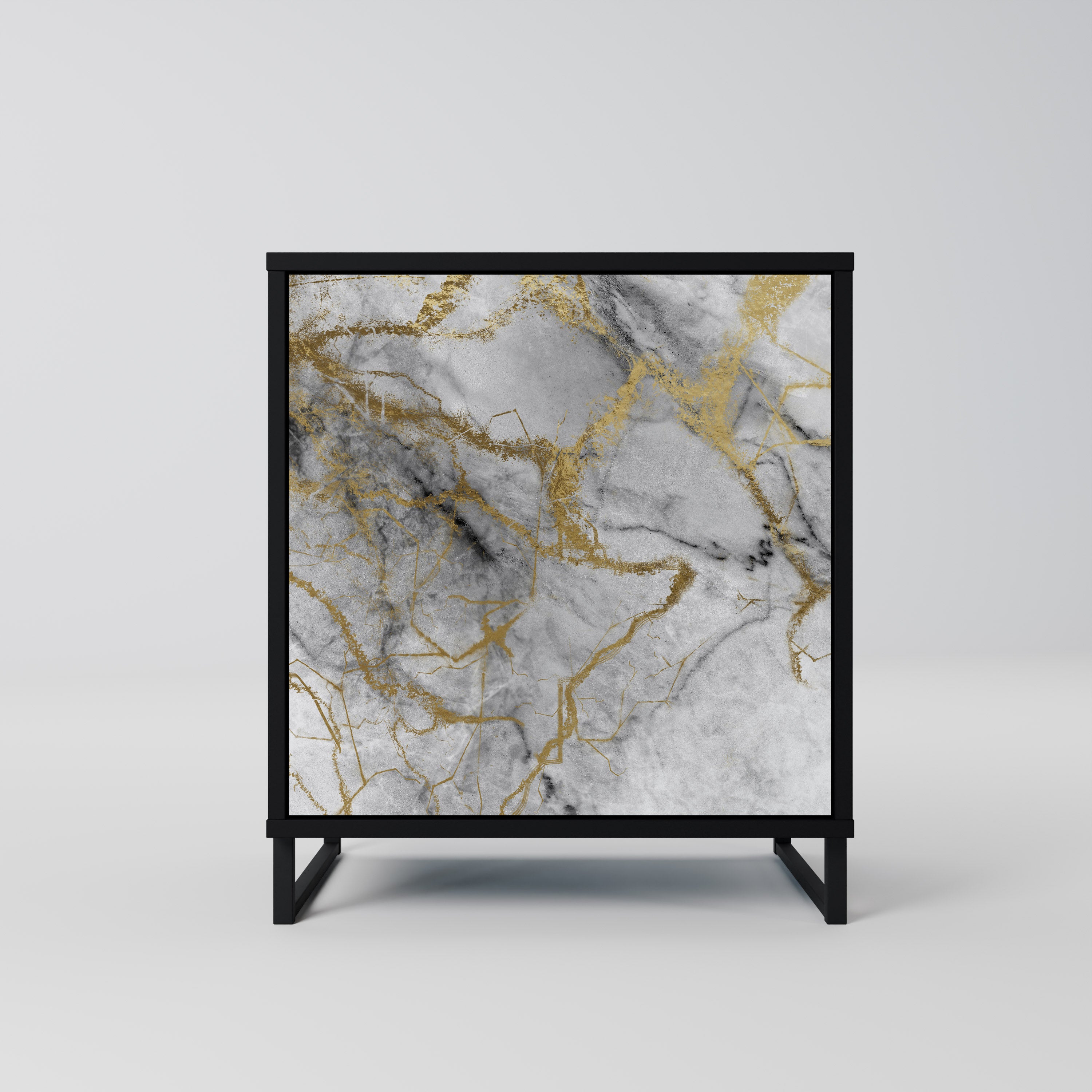 Aparador TIMELESS GLIDE de 1 puerta en acabado negro