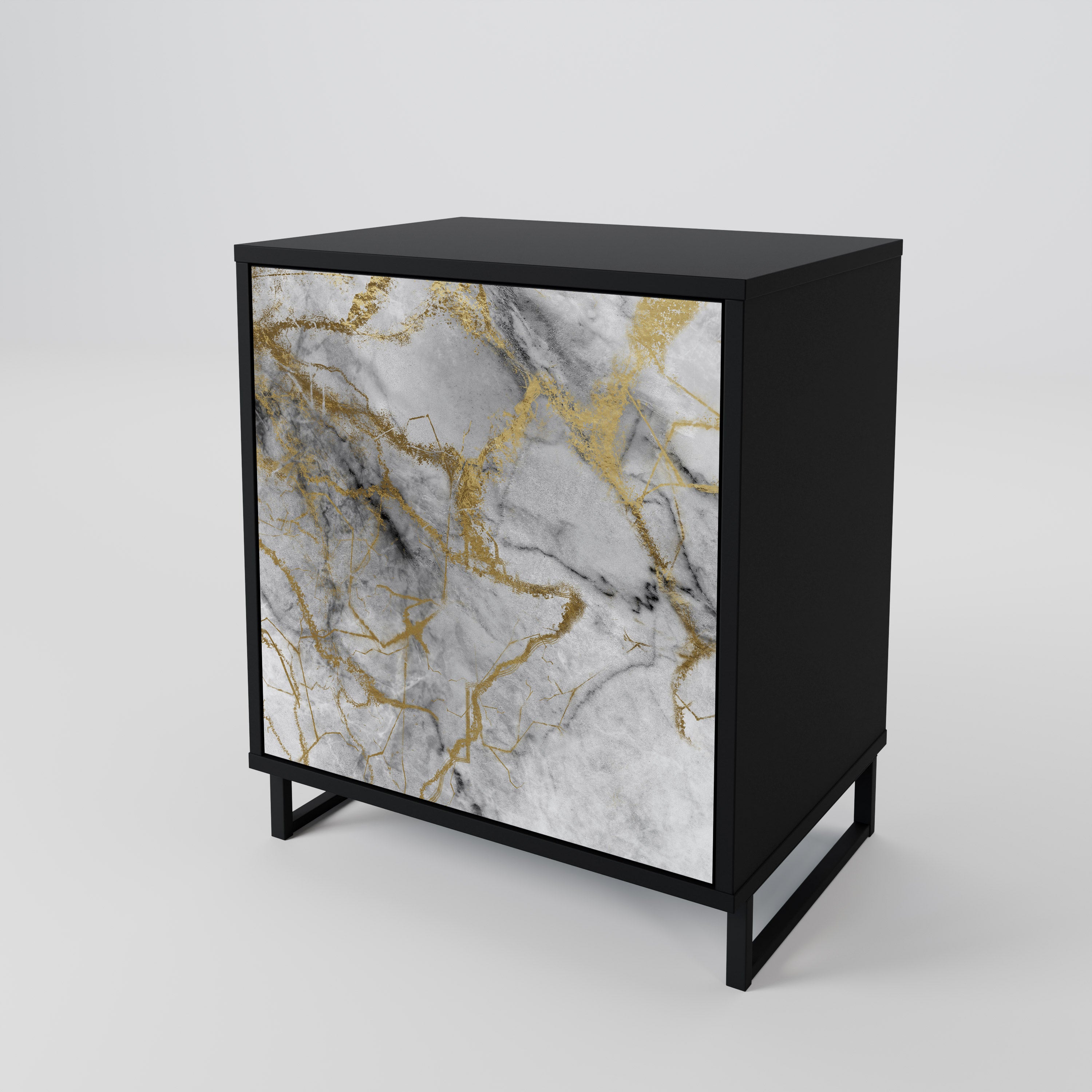 Aparador TIMELESS GLIDE de 1 puerta en acabado negro