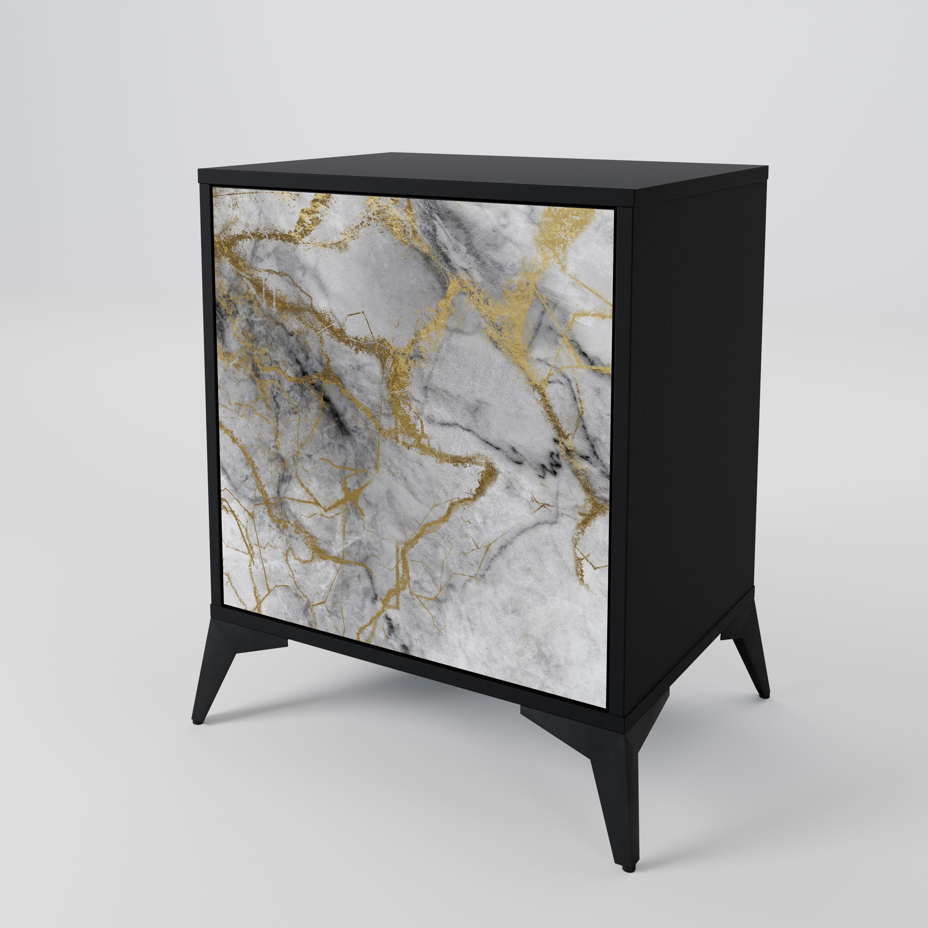 Aparador TIMELESS GLIDE de 1 puerta en acabado negro