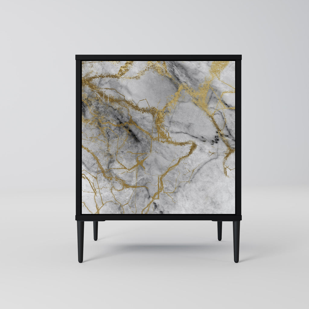 Aparador TIMELESS GLIDE de 1 puerta en acabado negro