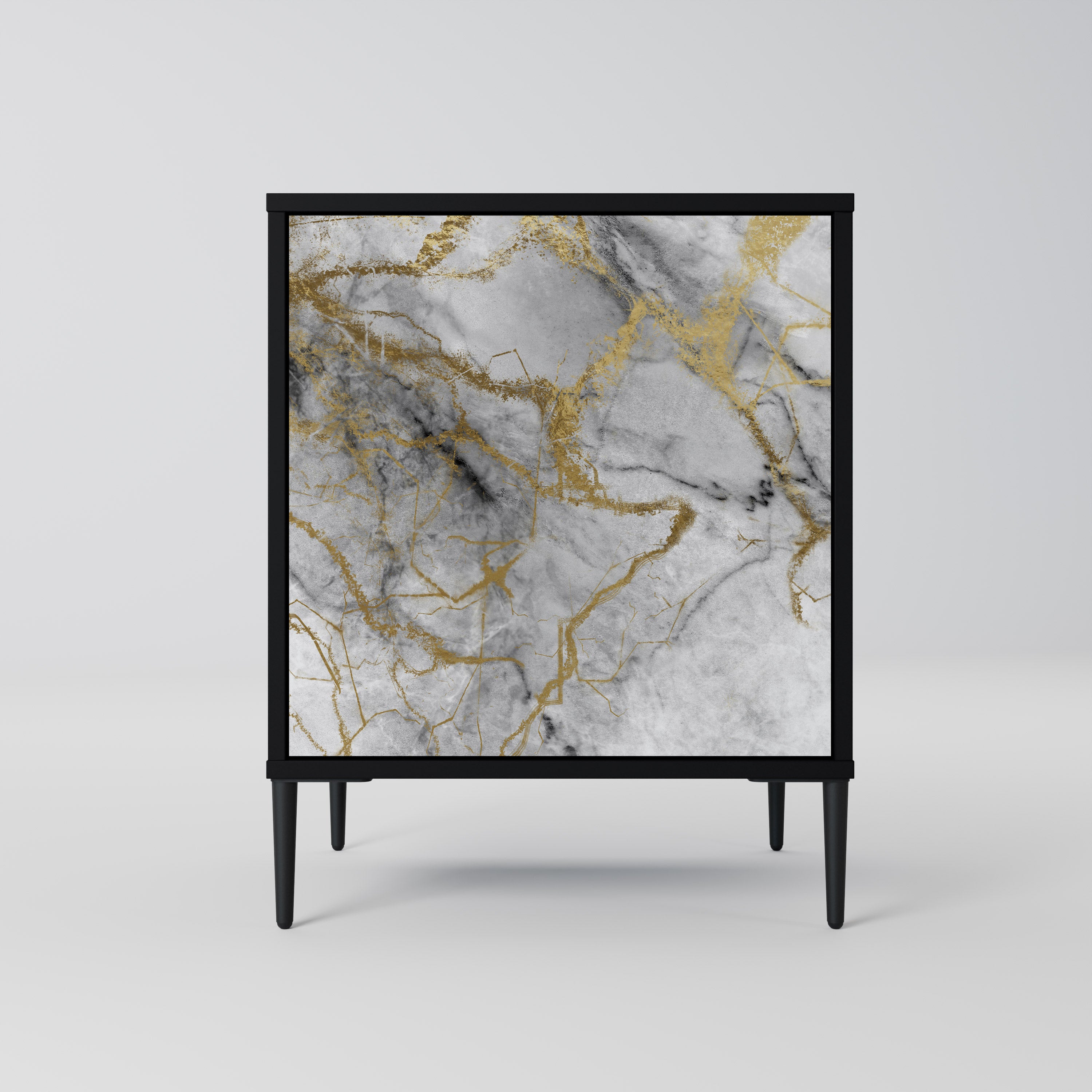 Aparador TIMELESS GLIDE de 1 puerta en acabado negro