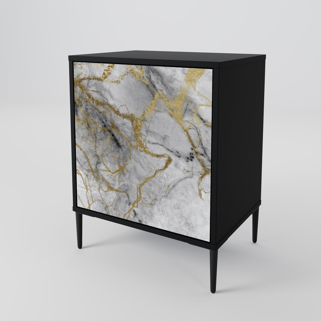 Aparador TIMELESS GLIDE de 1 puerta en acabado negro