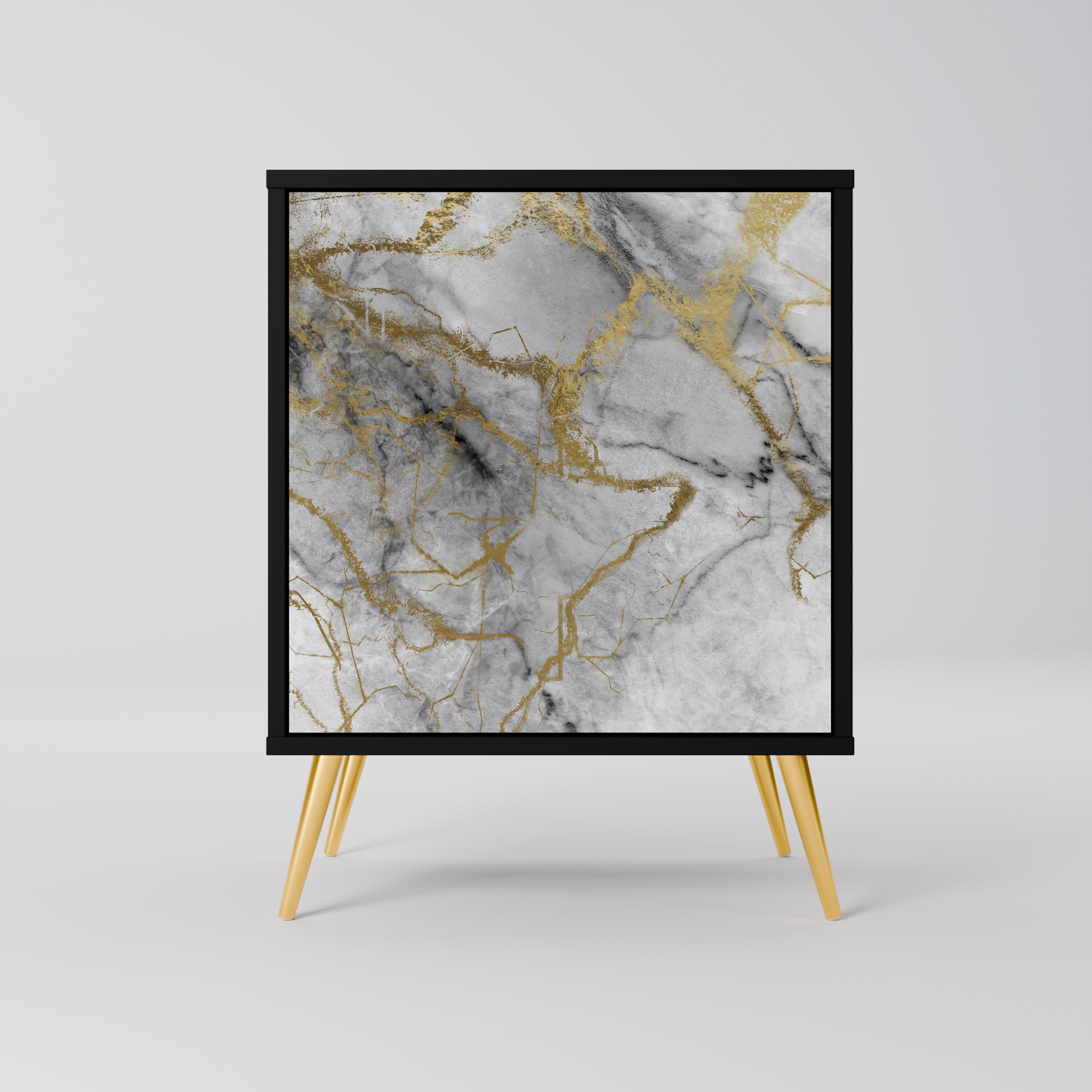 Aparador TIMELESS GLIDE de 1 puerta en acabado negro