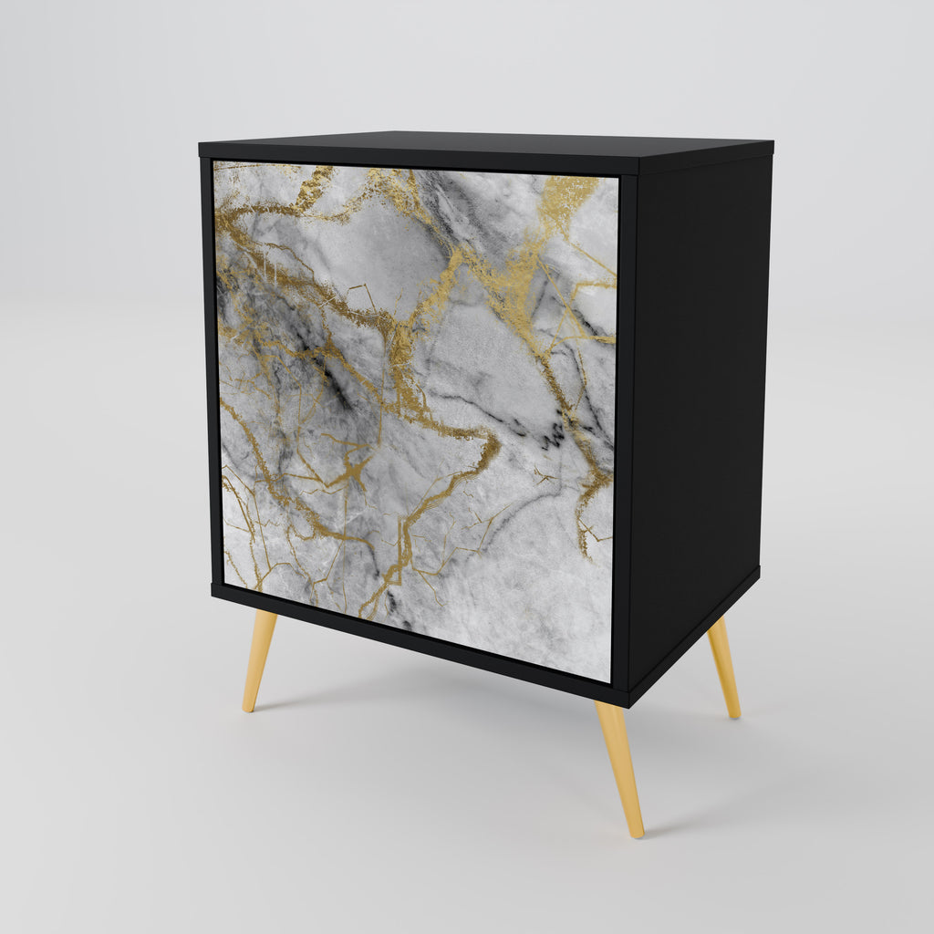 Aparador TIMELESS GLIDE de 1 puerta en acabado negro