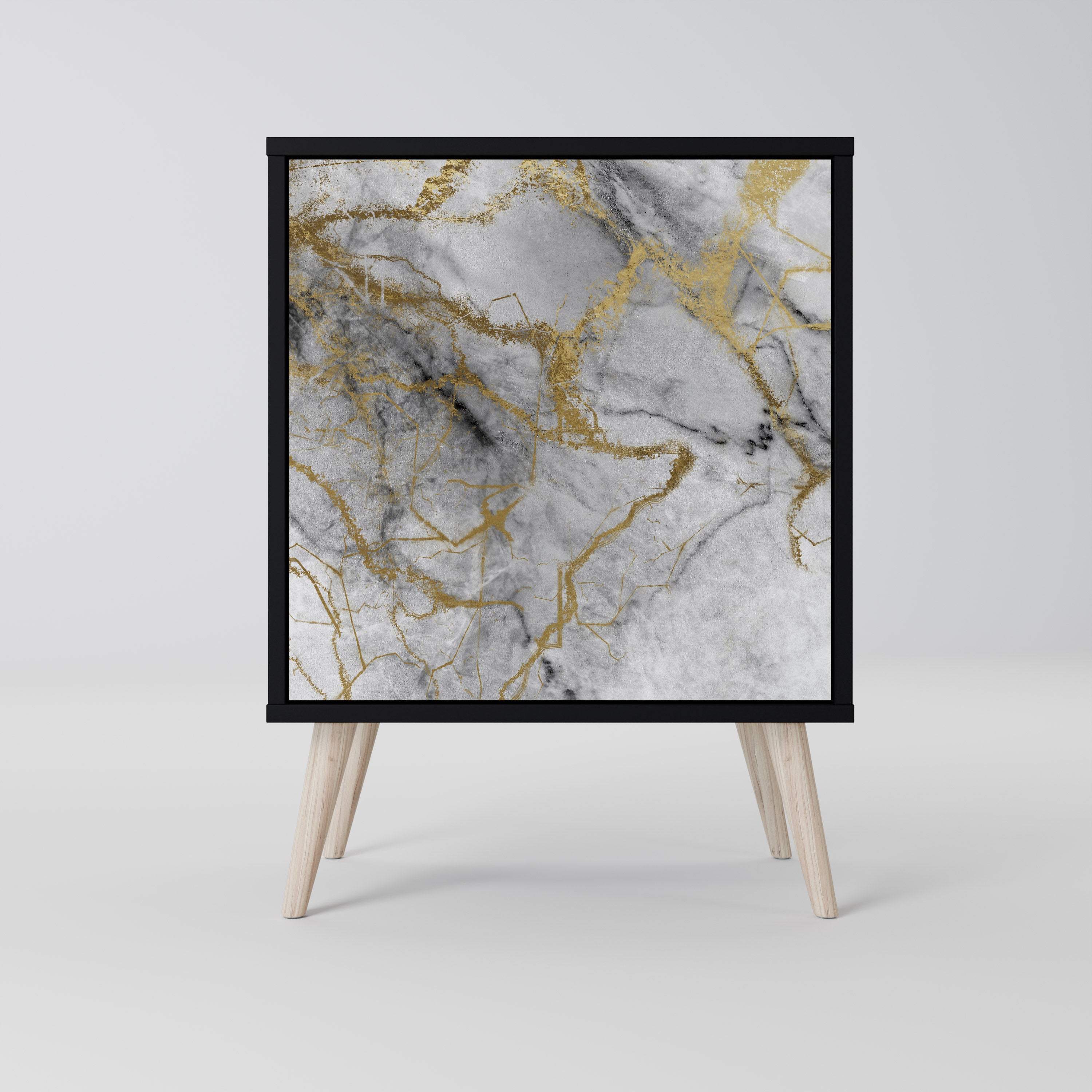 Aparador TIMELESS GLIDE de 1 puerta en acabado negro