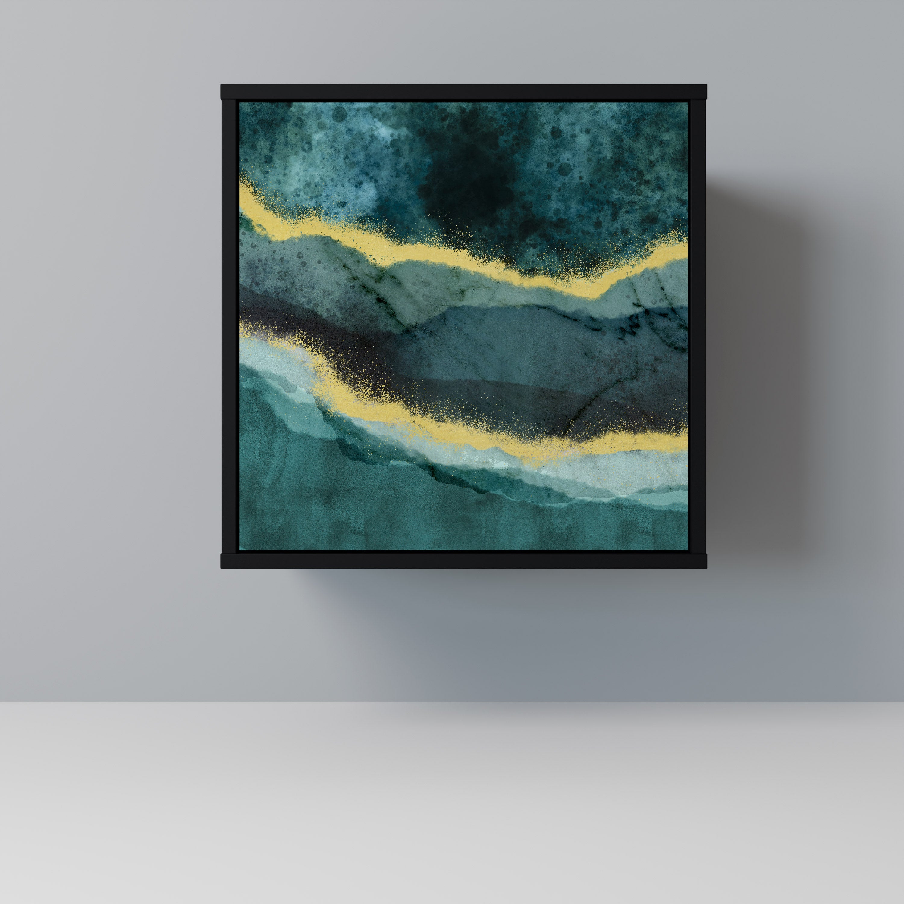 Aparador GOLDRUSH ODYSSEY de 1 puerta en acabado negro