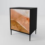 SANDHILLS SPLENDOUR Aparador de 1 Puerta en Acabado Negro