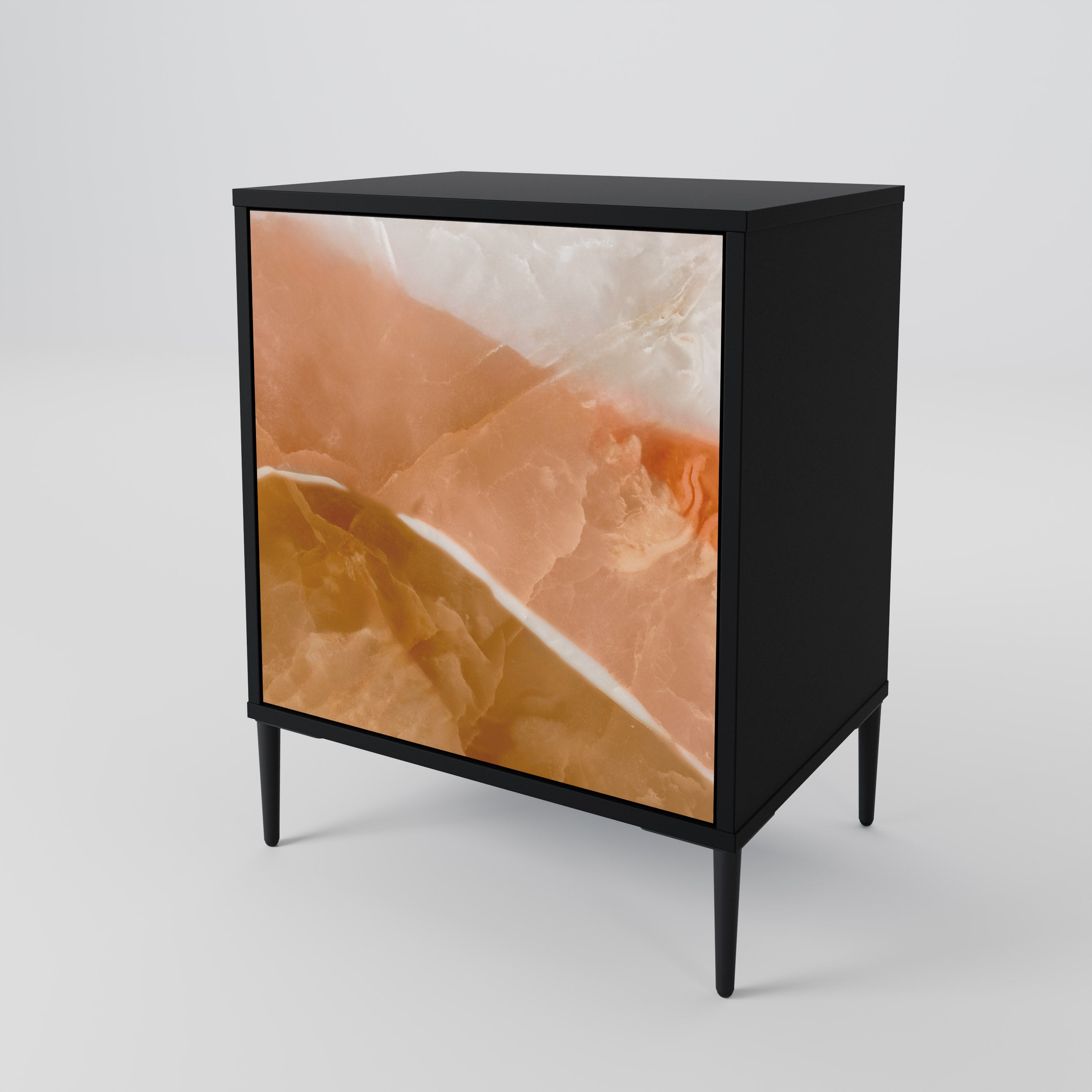 Aparador SANDHILLS SPLENDOUR de 1 puerta en acabado negro