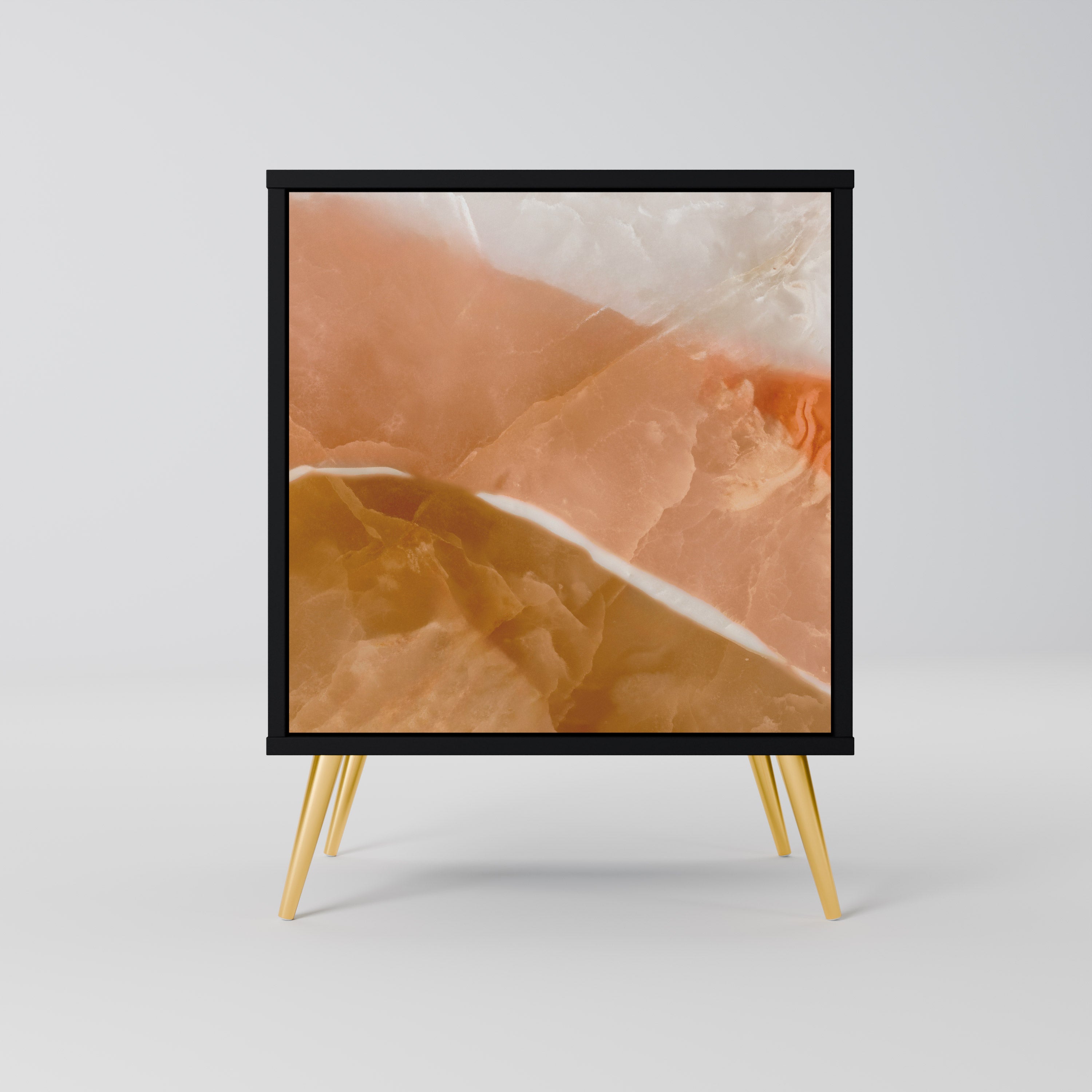 Aparador SANDHILLS SPLENDOUR de 1 puerta en acabado negro