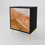 SANDHILLS SPLENDOUR Aparador de 1 Puerta en Acabado Negro