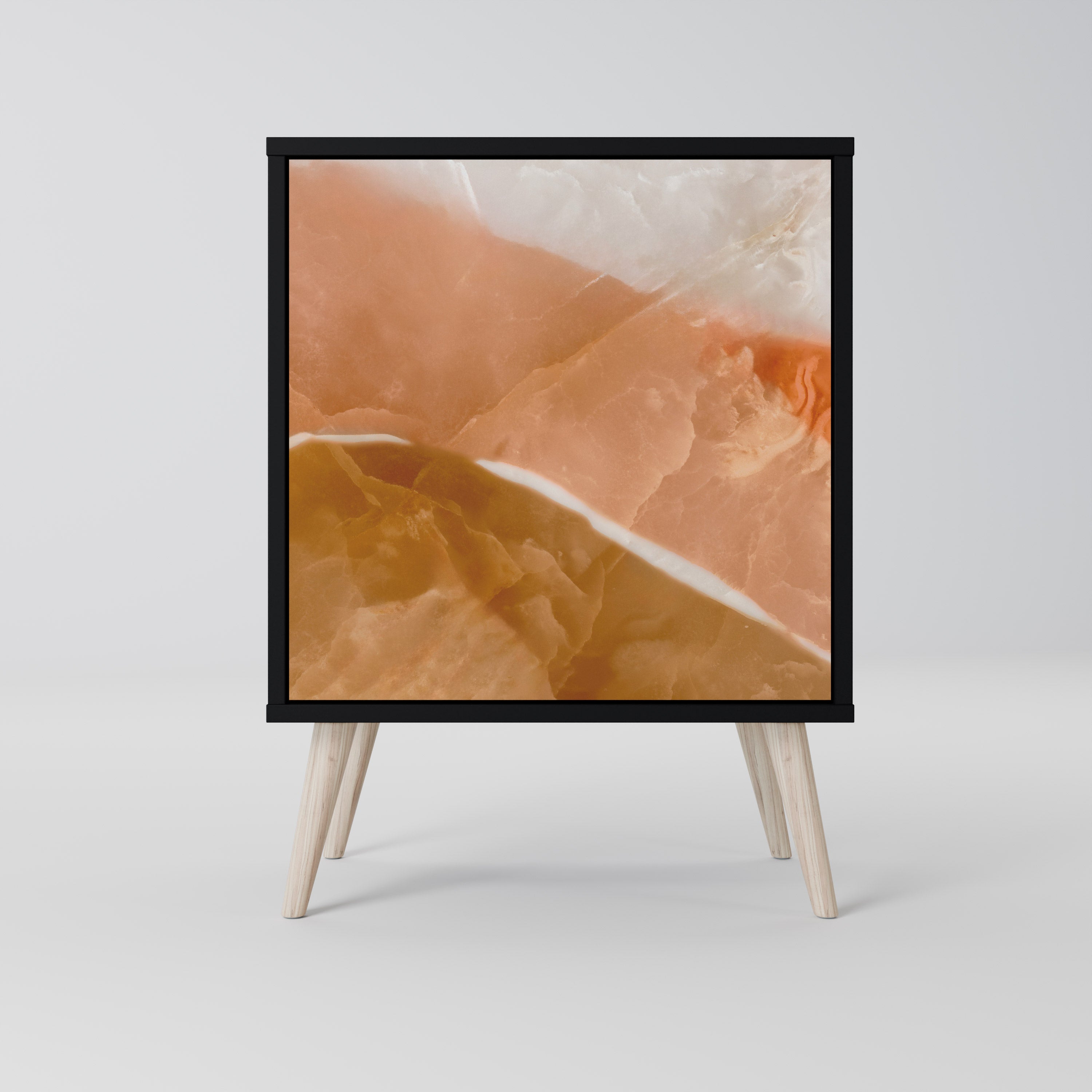 Aparador SANDHILLS SPLENDOUR de 1 puerta en acabado negro