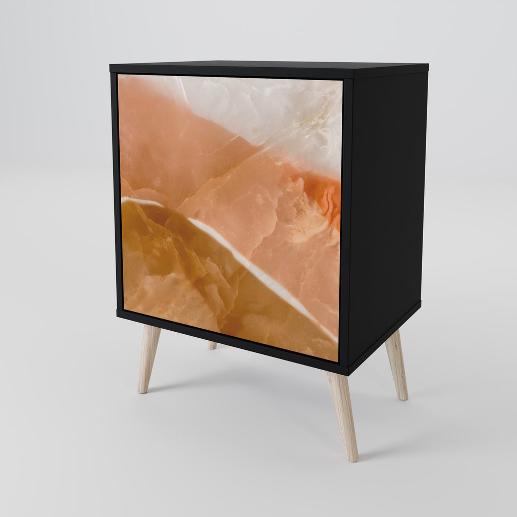 Aparador SANDHILLS SPLENDOUR de 1 puerta en acabado negro