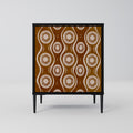 BROWN EYES 1-Door Sideboard in Black Finish
