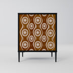 BROWN EYES 1-Door Sideboard in Black Finish