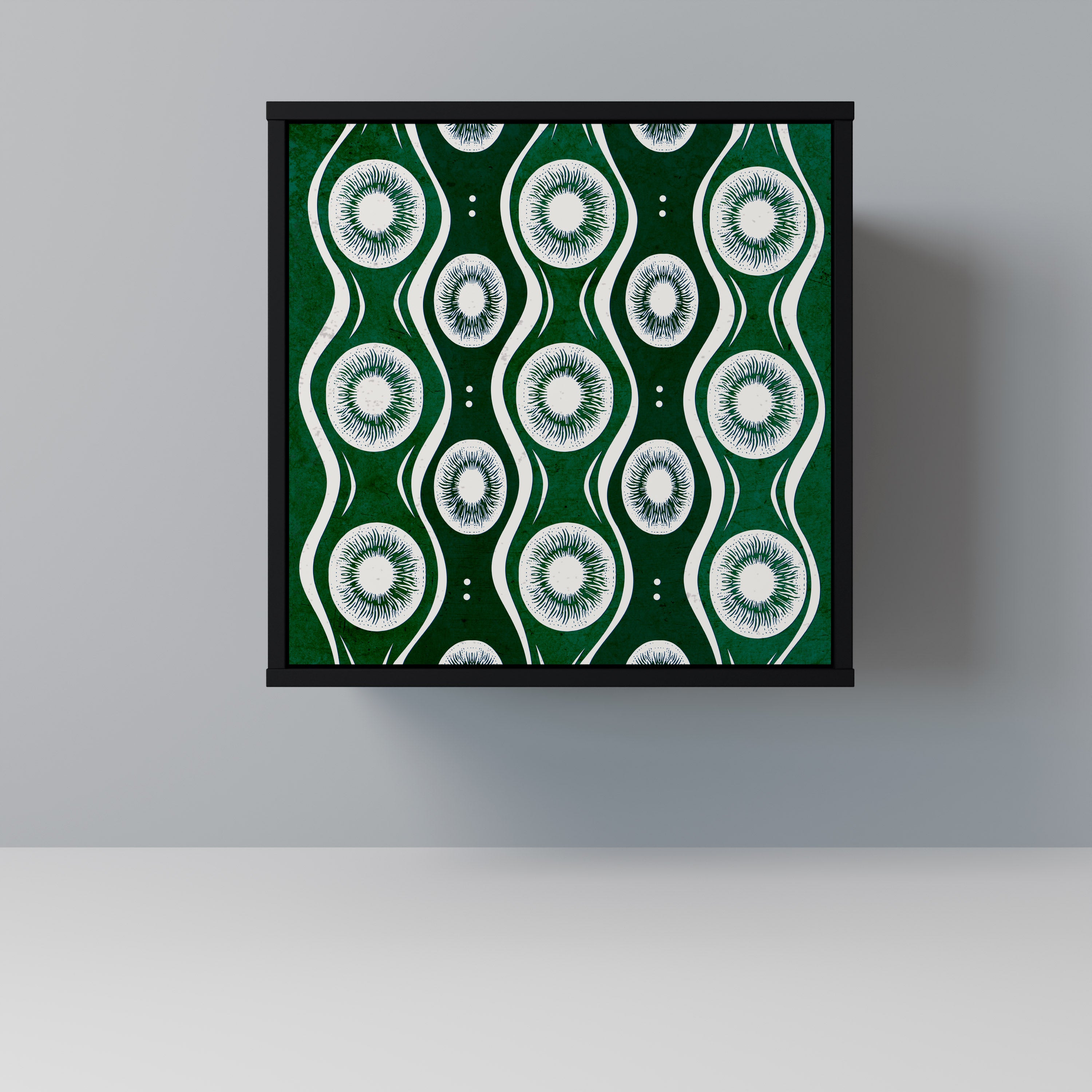 Aparador GREEN EYES de 1 puerta en acabado negro