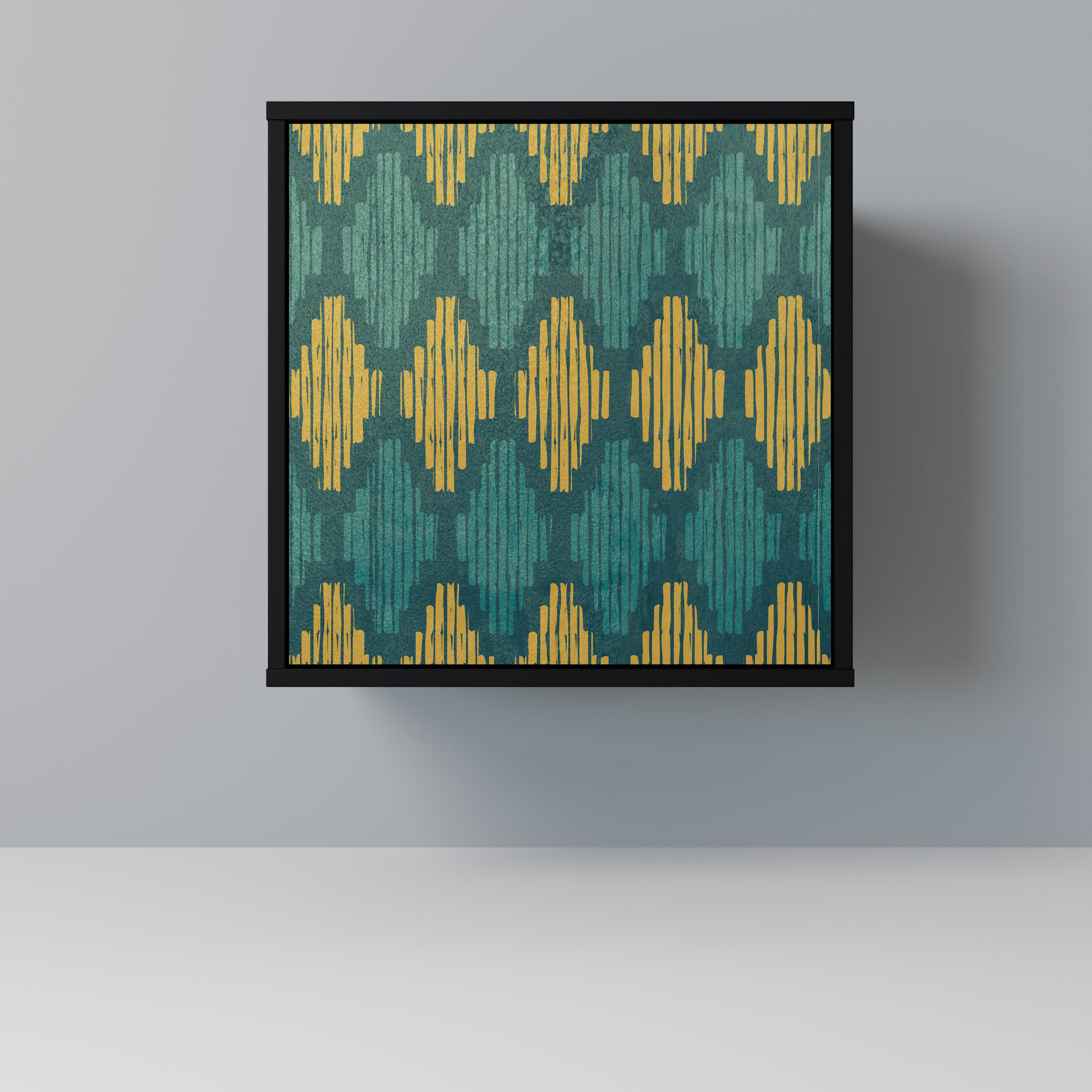 Aparador POLYGONS de 1 puerta en acabado negro