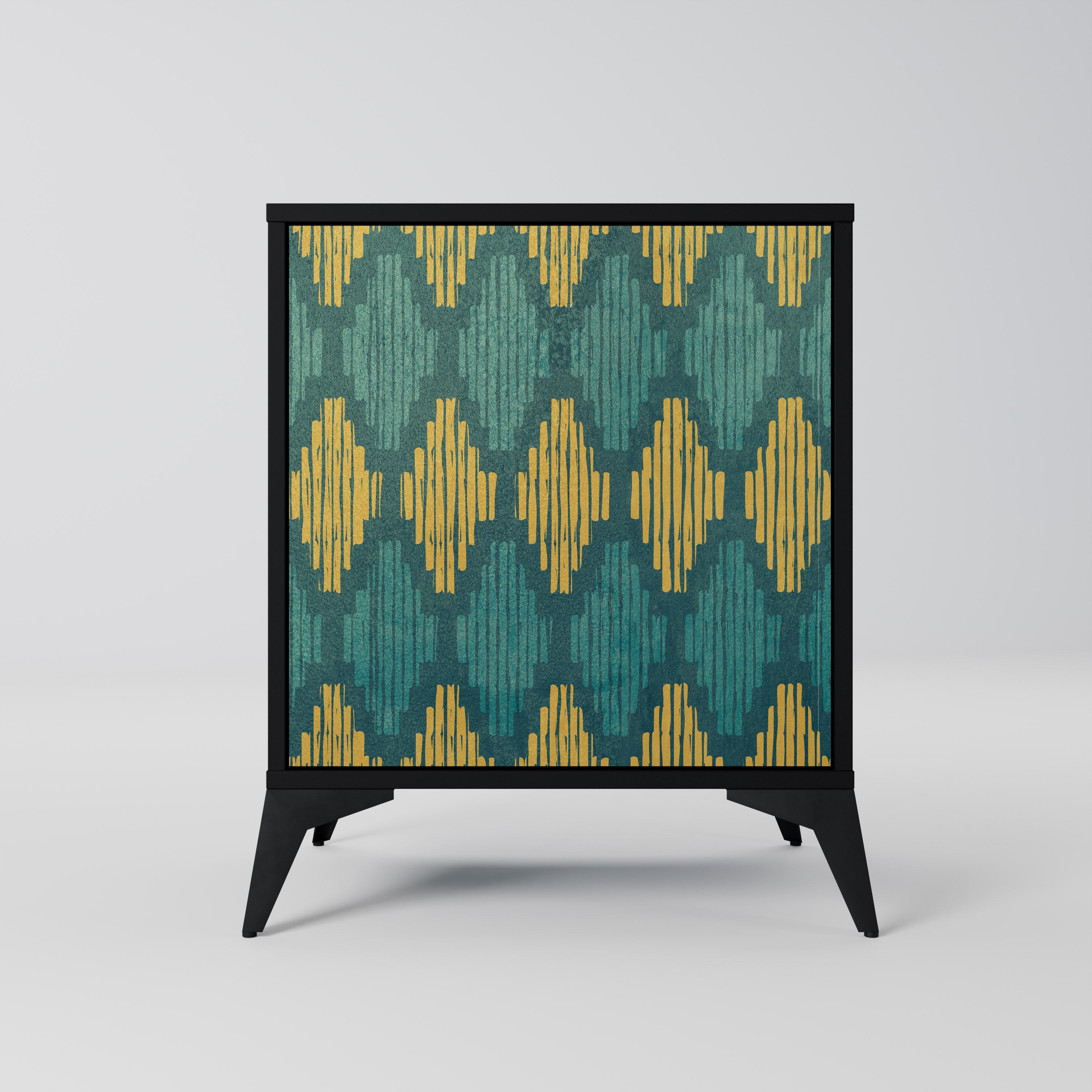 Aparador POLYGONS de 1 puerta en acabado negro