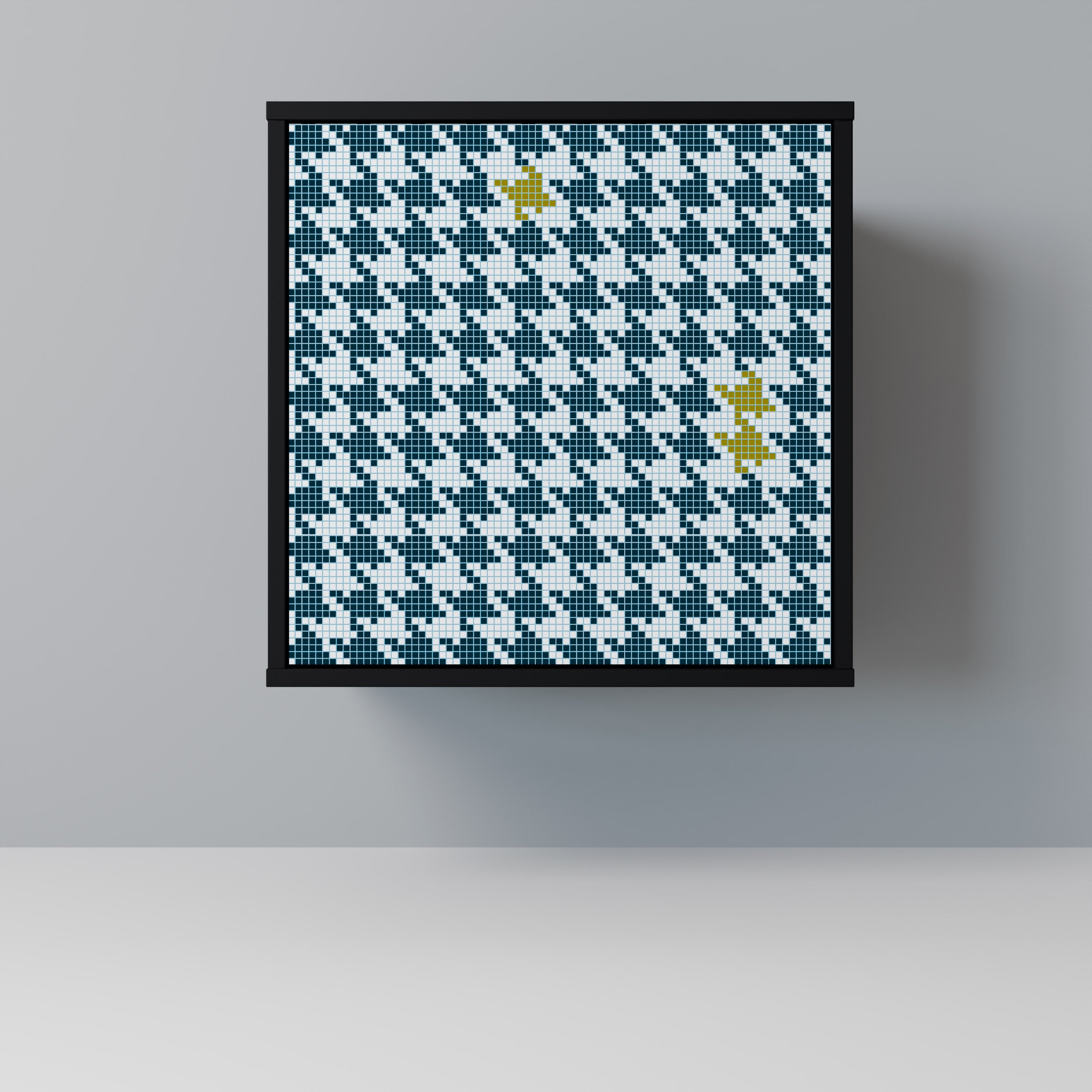 FUERA DE CONTEXTO Aparador de 1 puerta en acabado negro