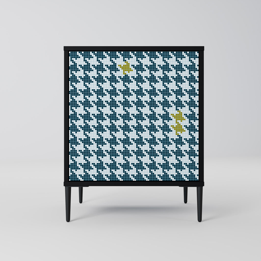 FUERA DE CONTEXTO Aparador de 1 puerta en acabado negro