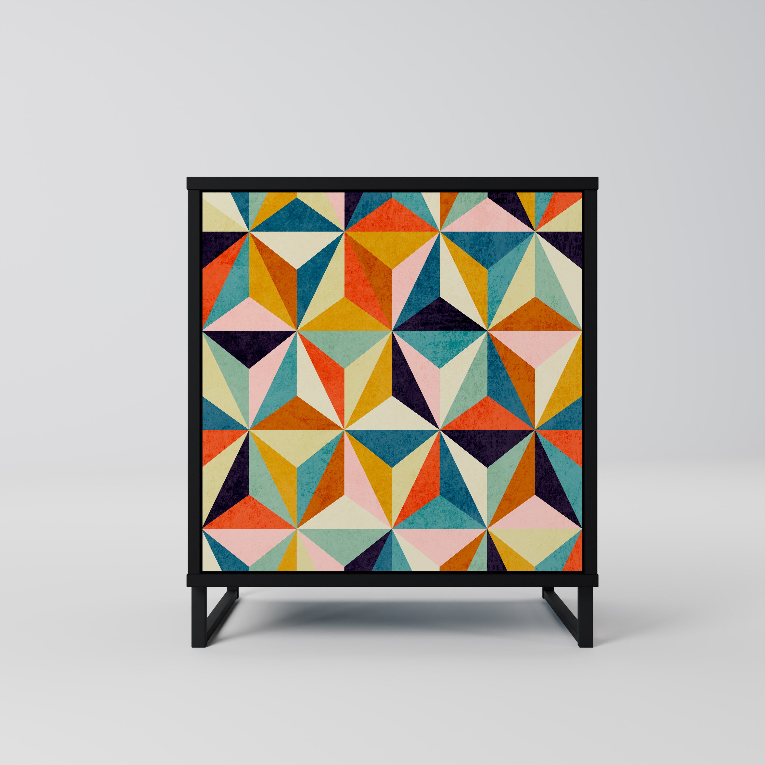 Aparador TESSELATE TREASURES de 1 puerta en acabado negro