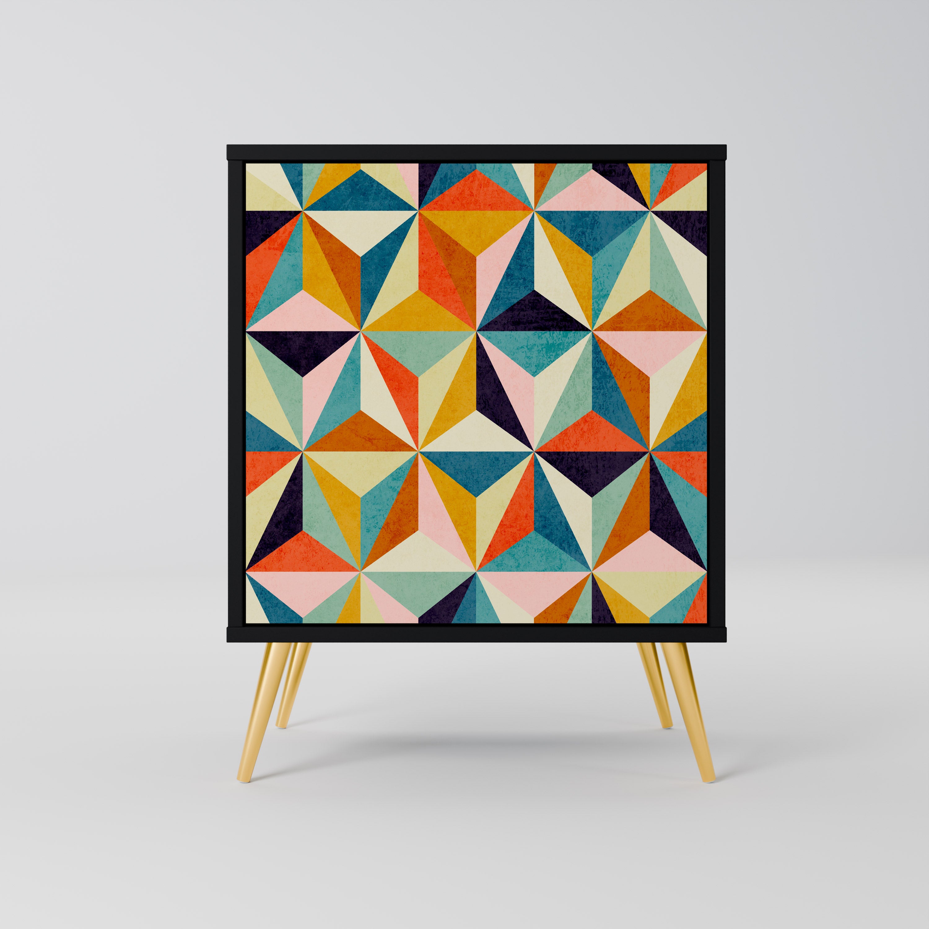 Aparador TESSELATE TREASURES de 1 puerta en acabado negro