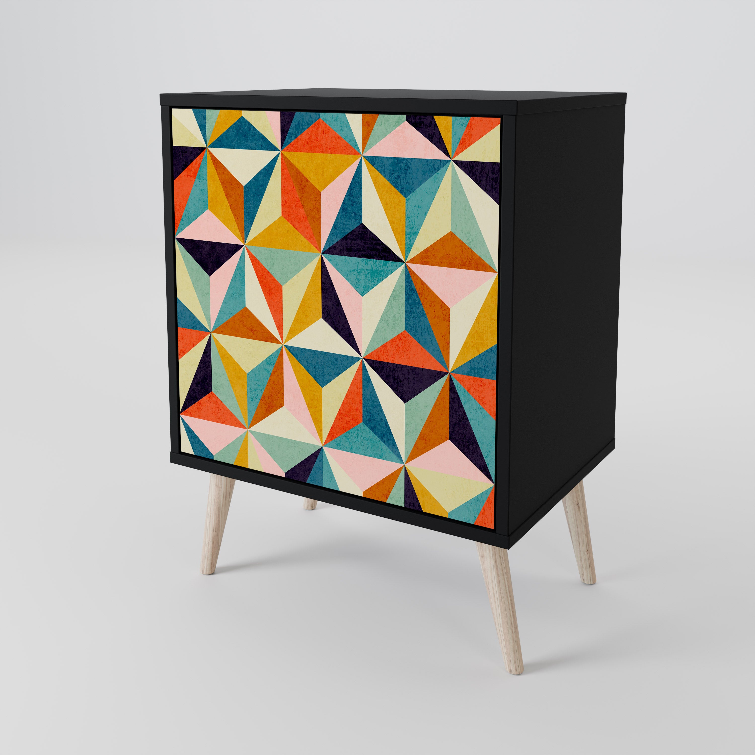Aparador TESSELATE TREASURES de 1 puerta en acabado negro