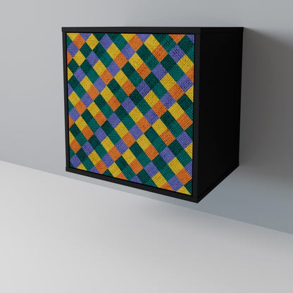 PAINTED SQUARES MIX Aparador de 1 Puerta