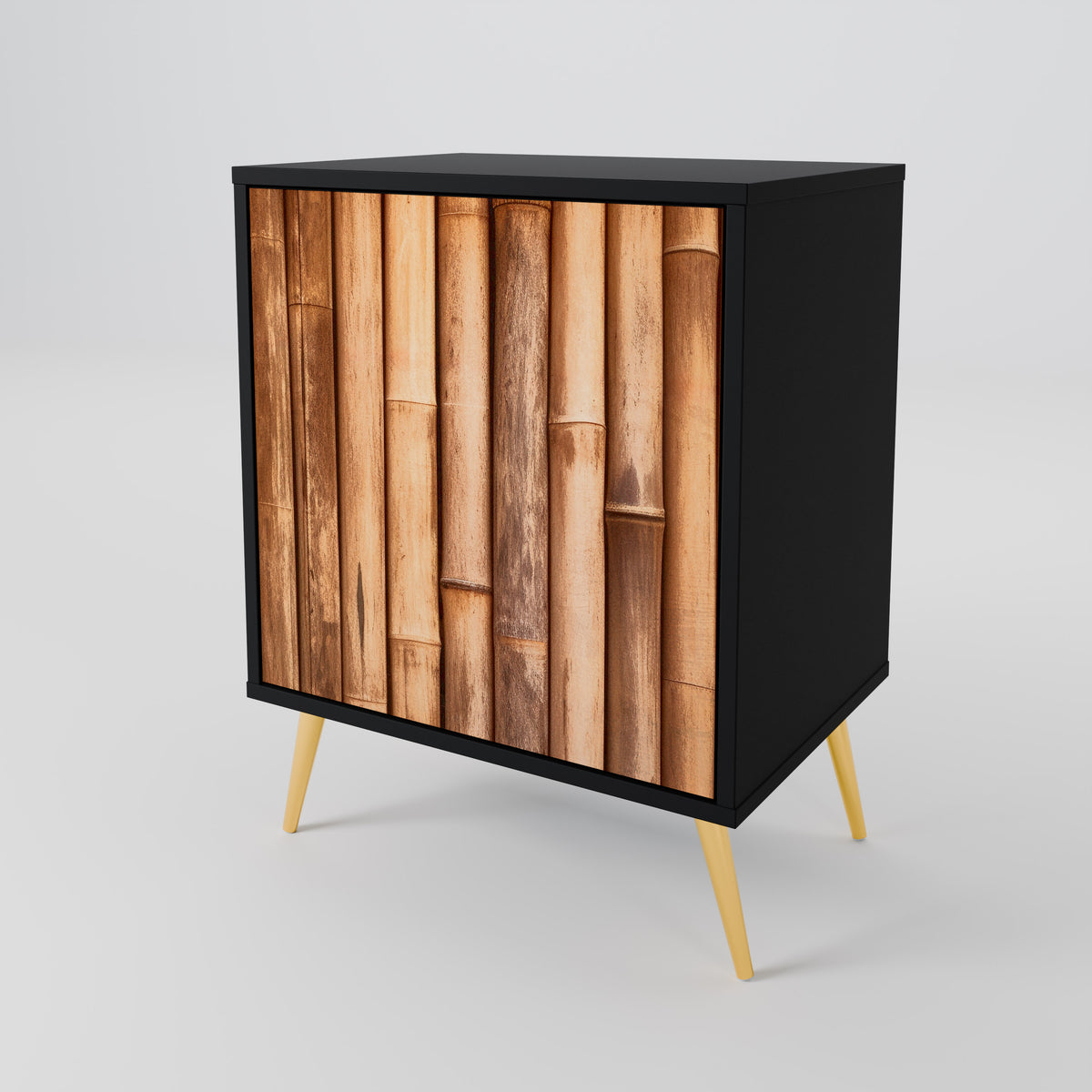 NATURAL WOOD 1-Door Sideboard