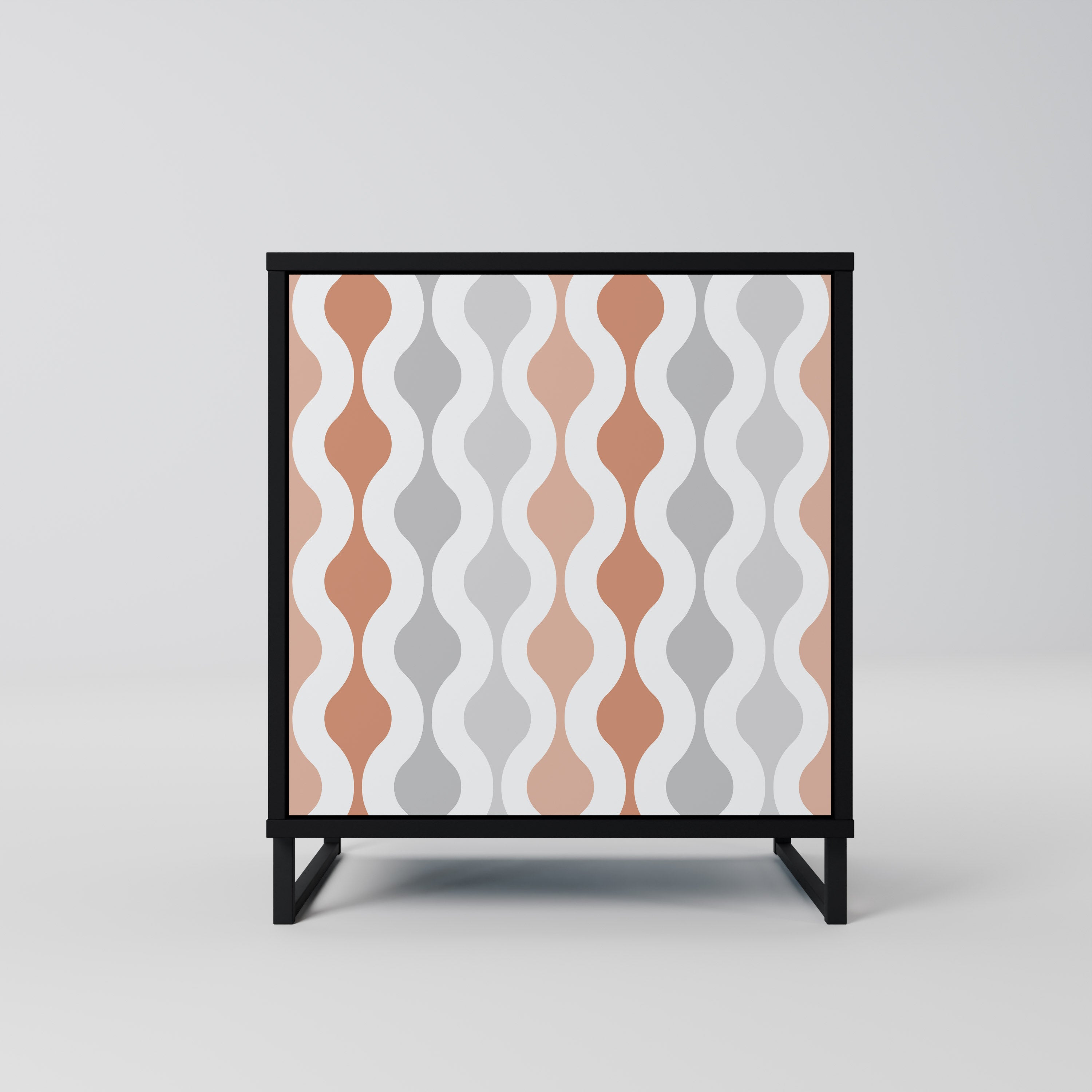 Aparador HAZY NOSTALGIA de 1 puerta en acabado negro