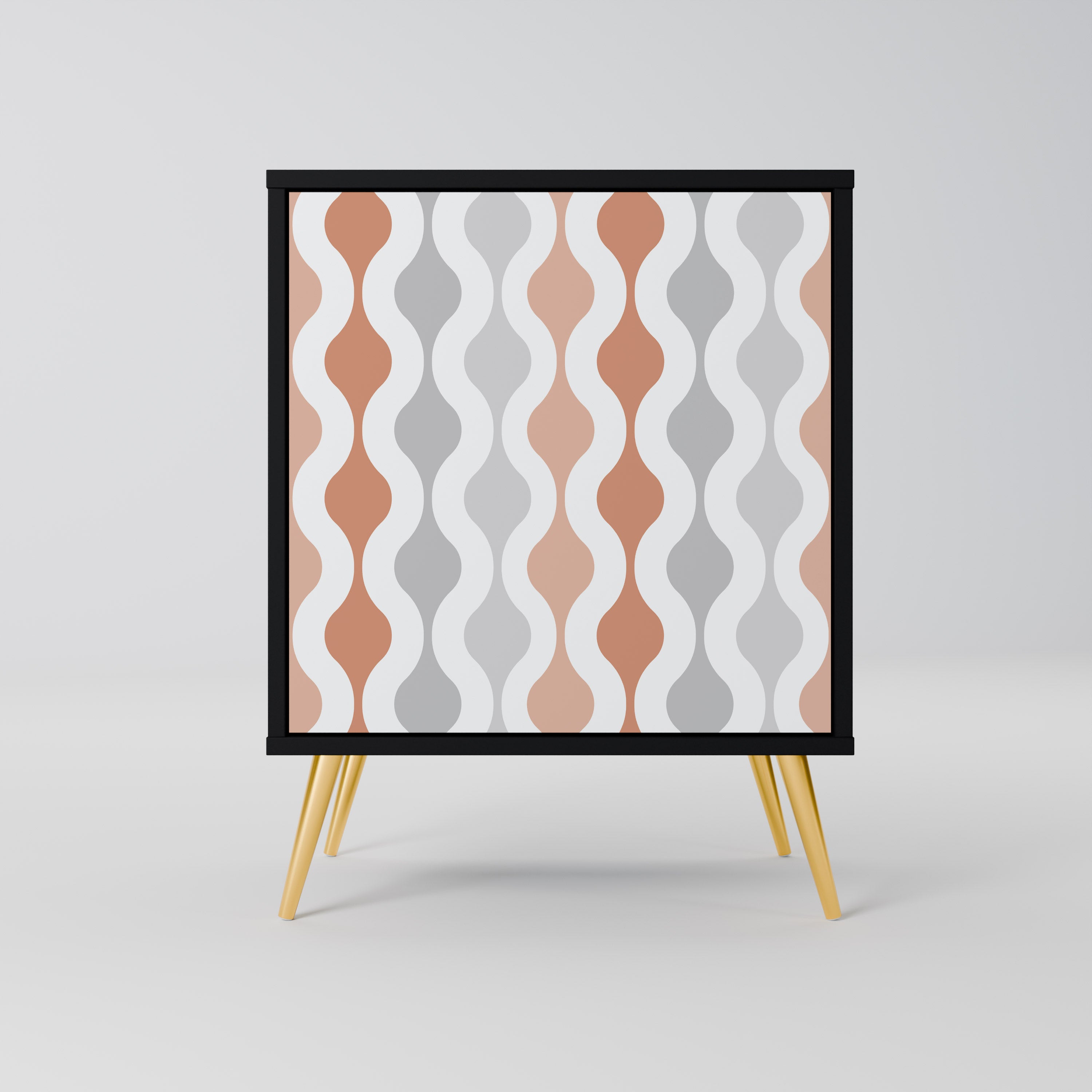 Aparador HAZY NOSTALGIA de 1 puerta en acabado negro