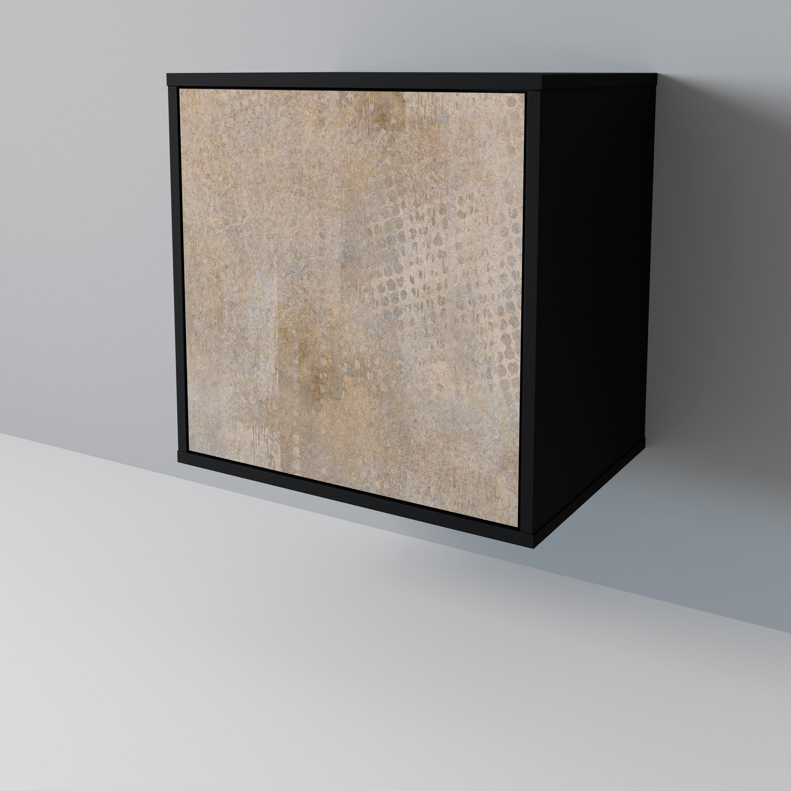 ERROR DE PANTALLA Aparador de 1 puerta en acabado negro