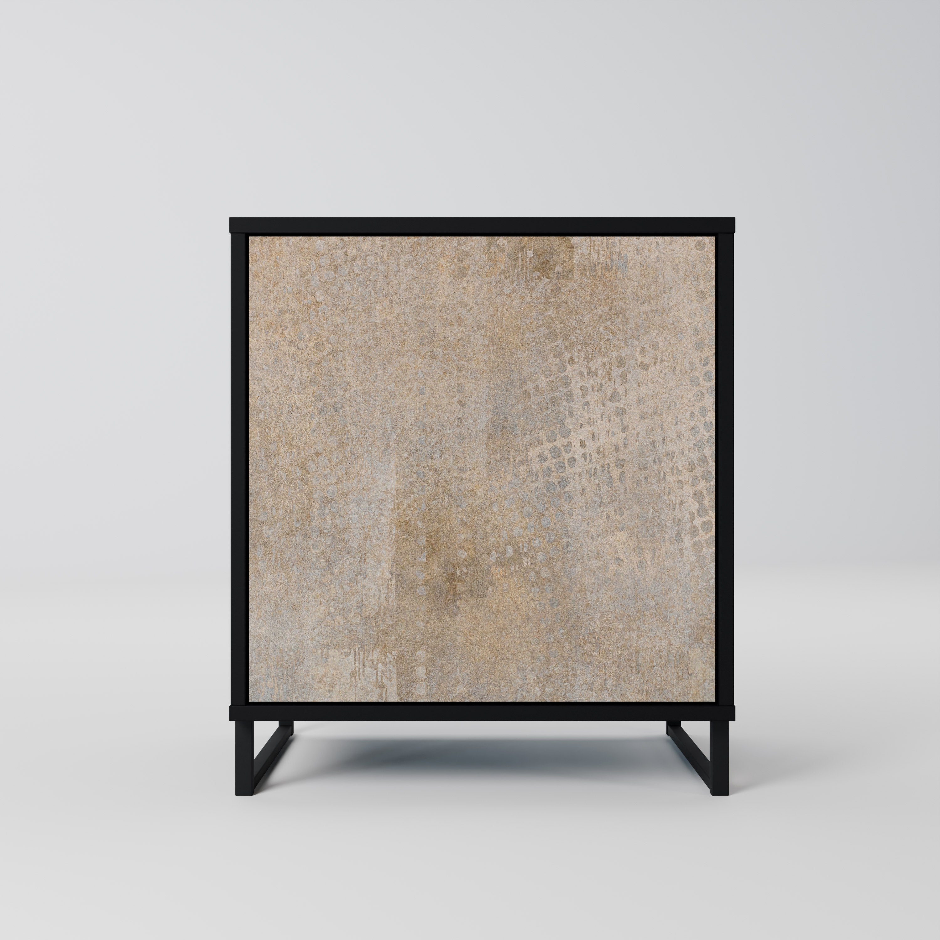 ERROR DE PANTALLA Aparador de 1 puerta en acabado negro