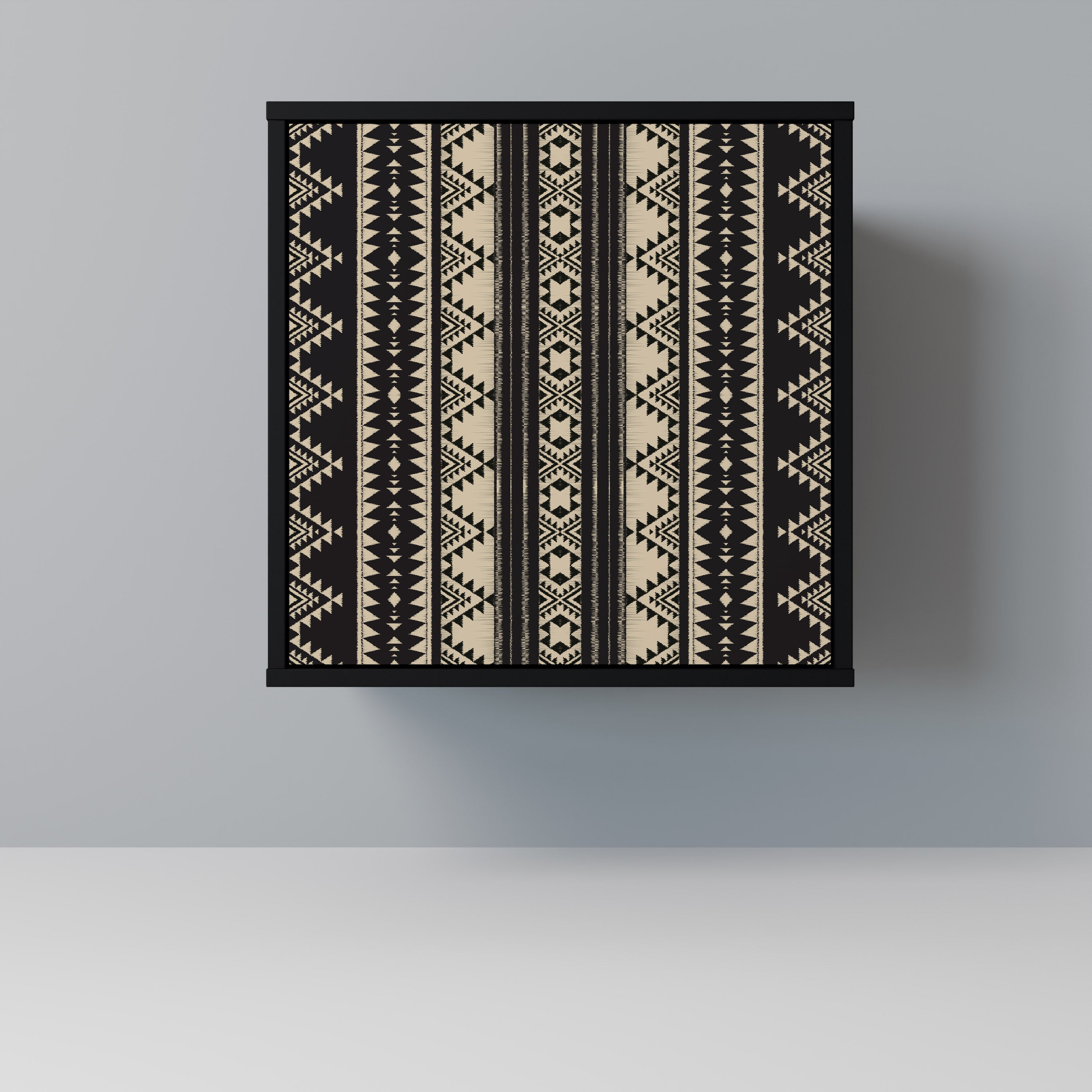AZTEC 1-Door Sideboard in Black Finish