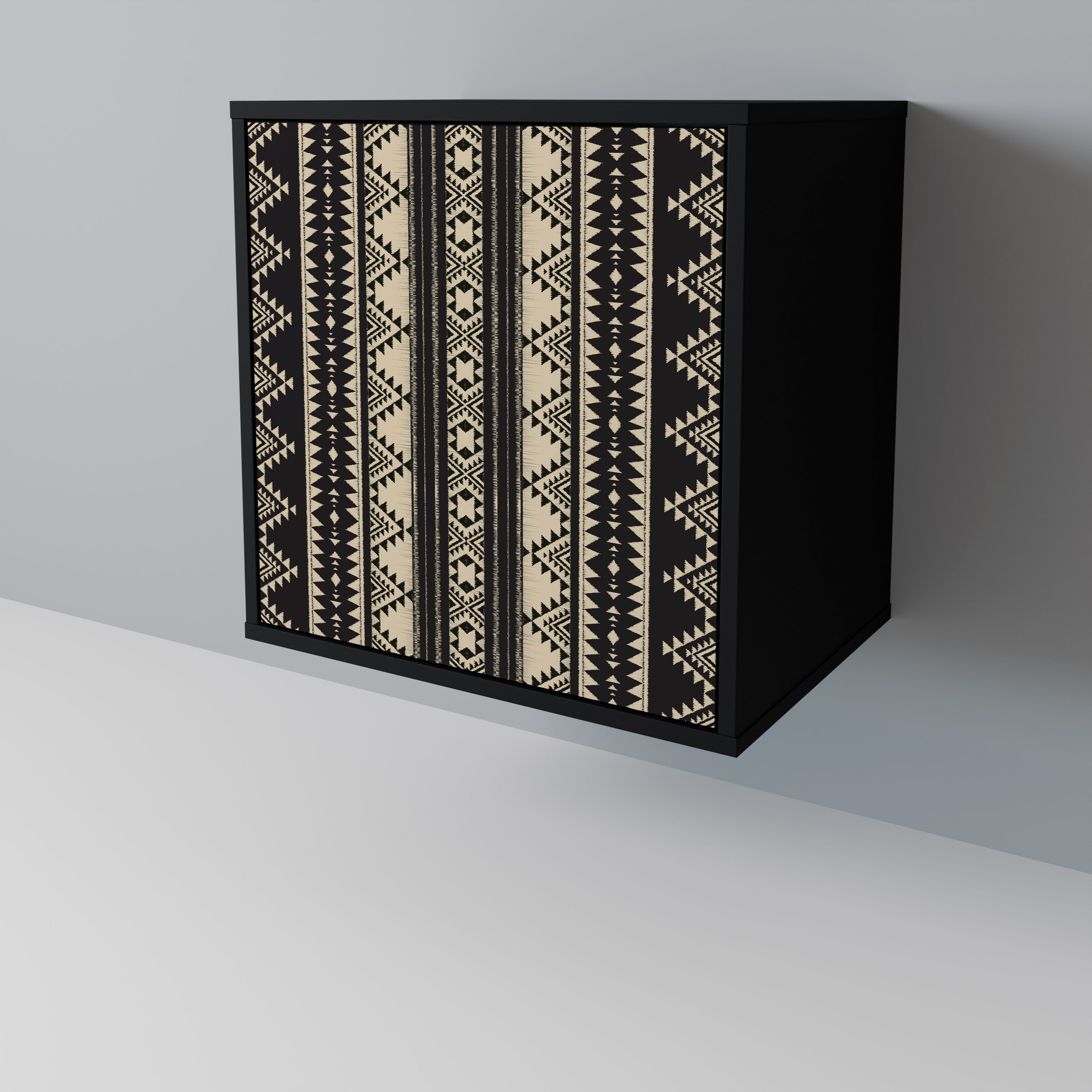 AZTEC 1-Door Sideboard in Black Finish