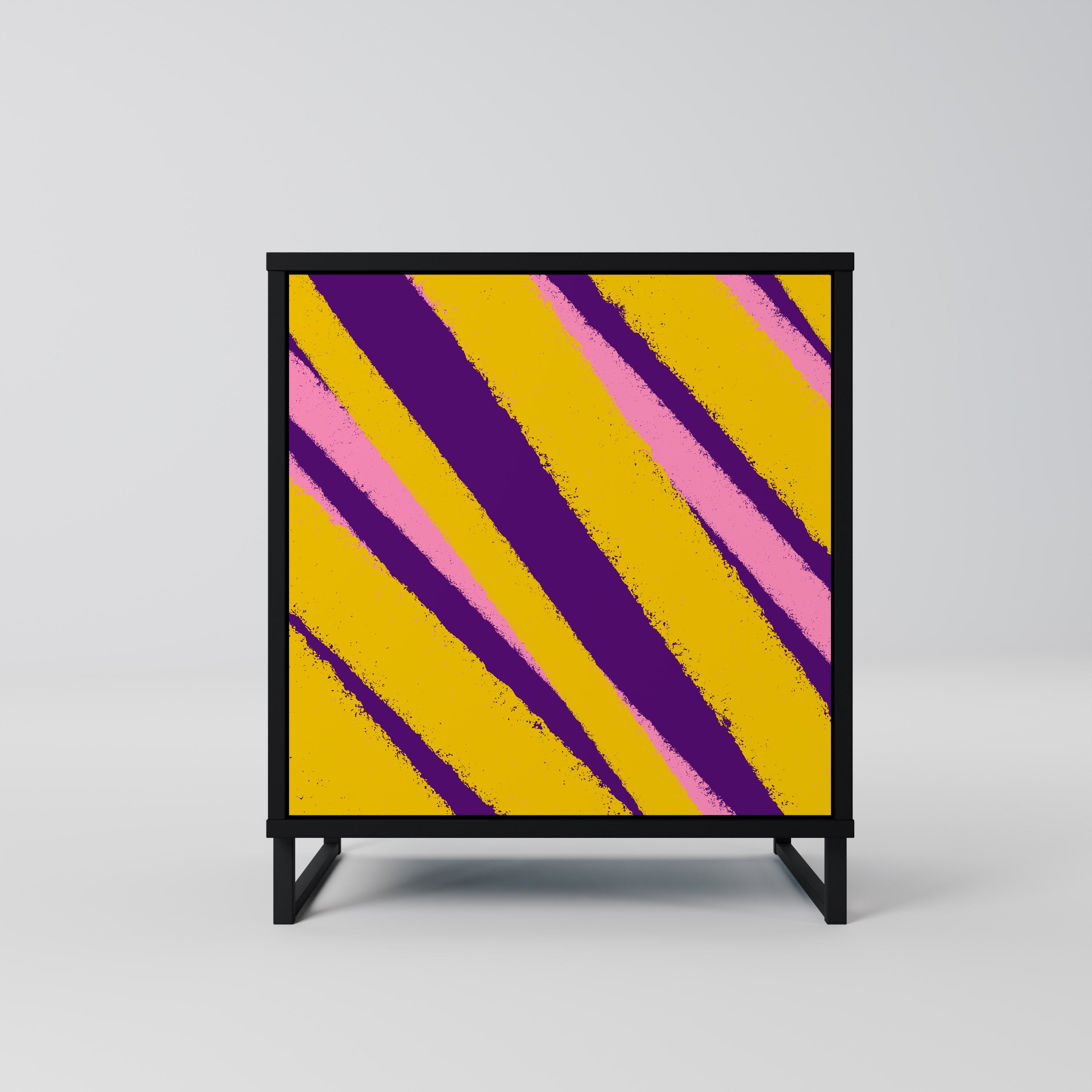 Aparador de 1 puerta DREAMS COME TRUE en acabado negro