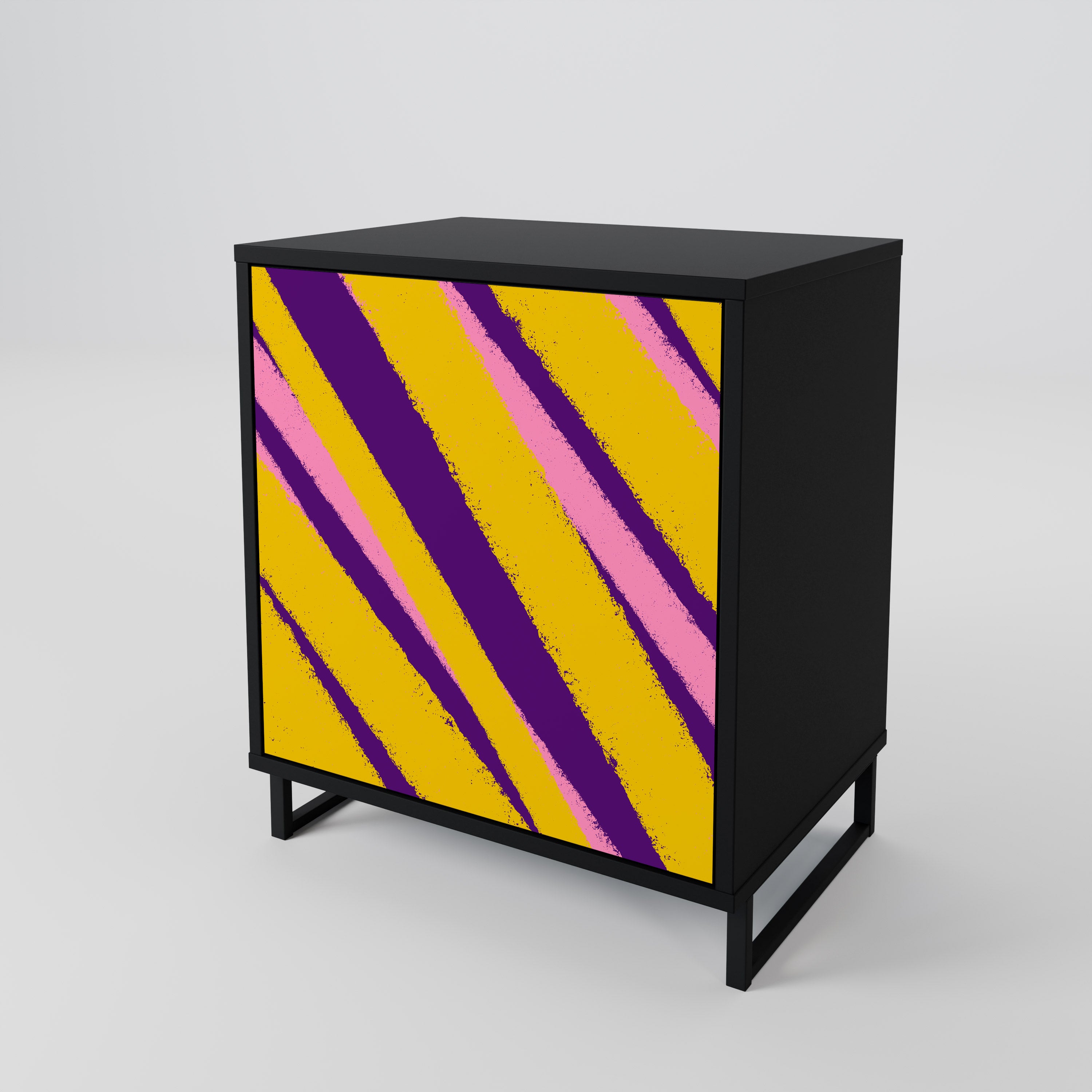 Aparador de 1 puerta DREAMS COME TRUE en acabado negro