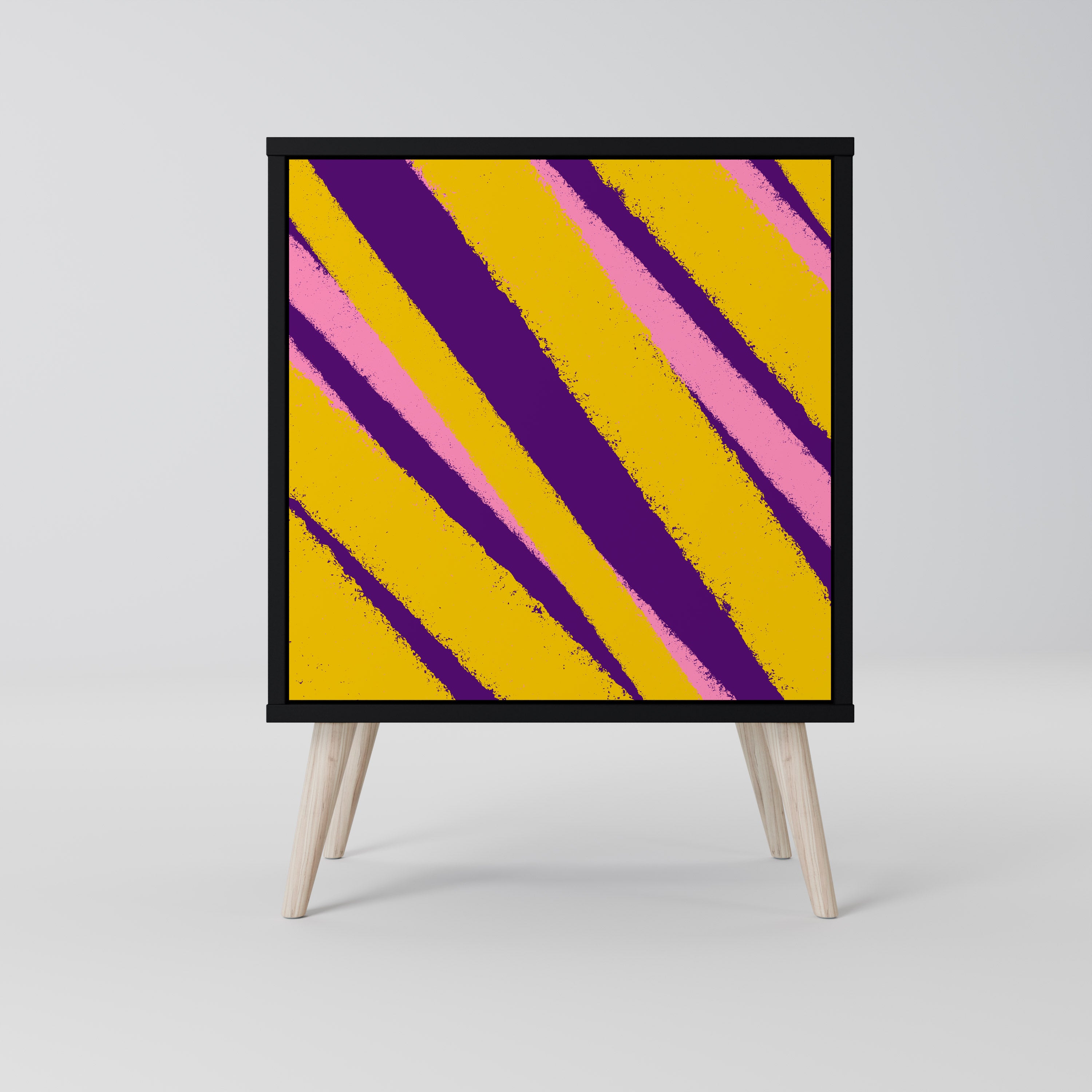 Aparador de 1 puerta DREAMS COME TRUE en acabado negro