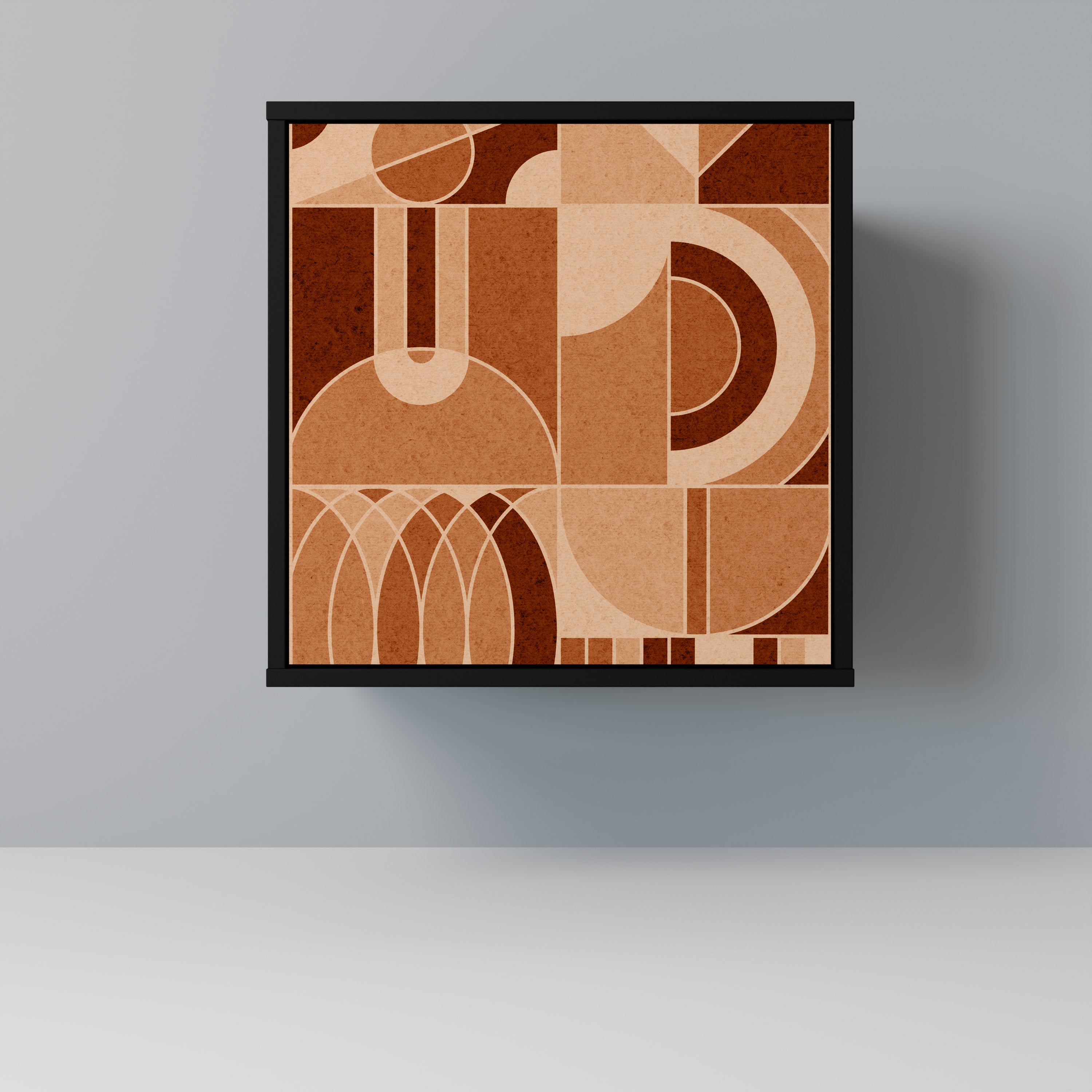 Aparador PRISM MOSAIC de 1 puerta en acabado negro