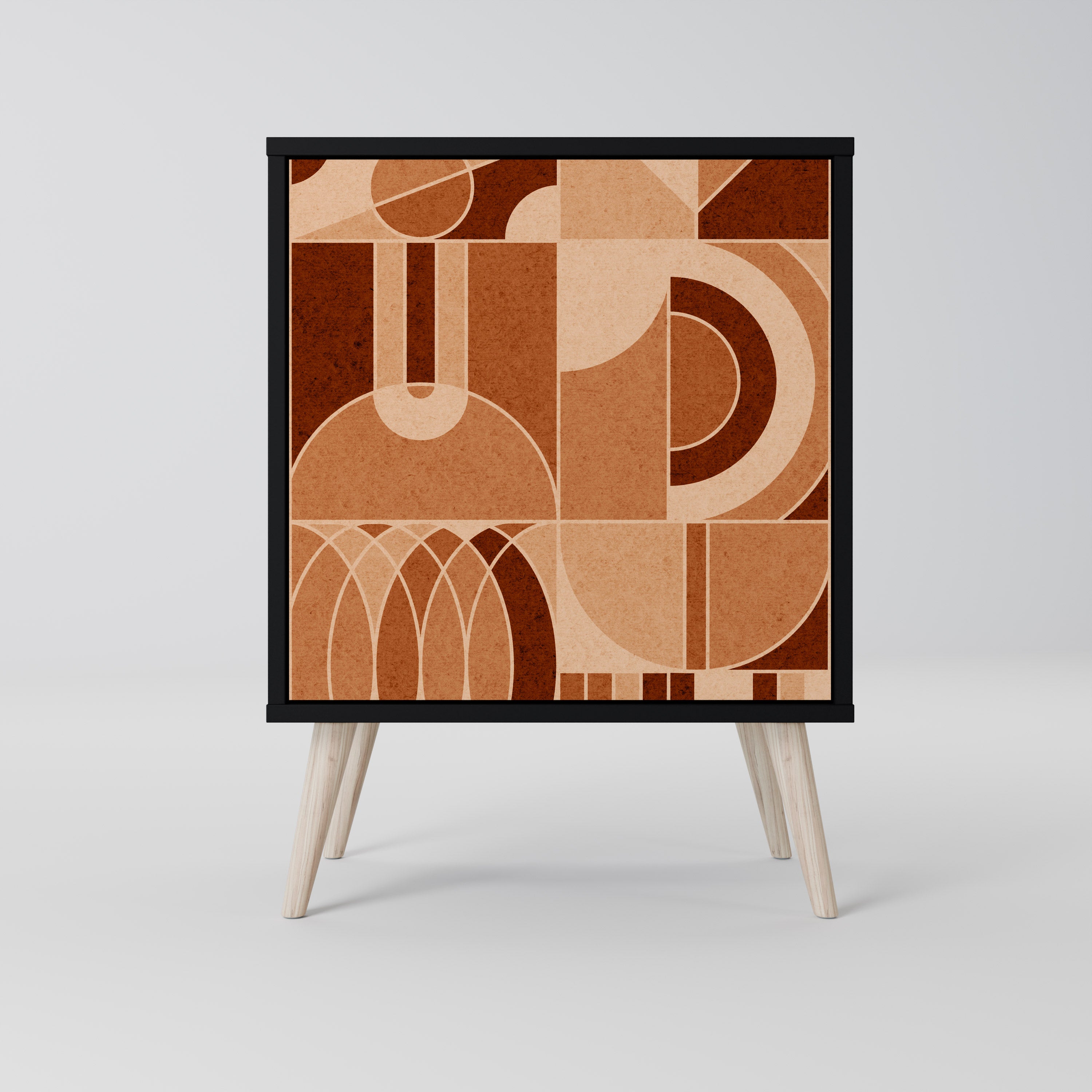 Aparador PRISM MOSAIC de 1 puerta en acabado negro