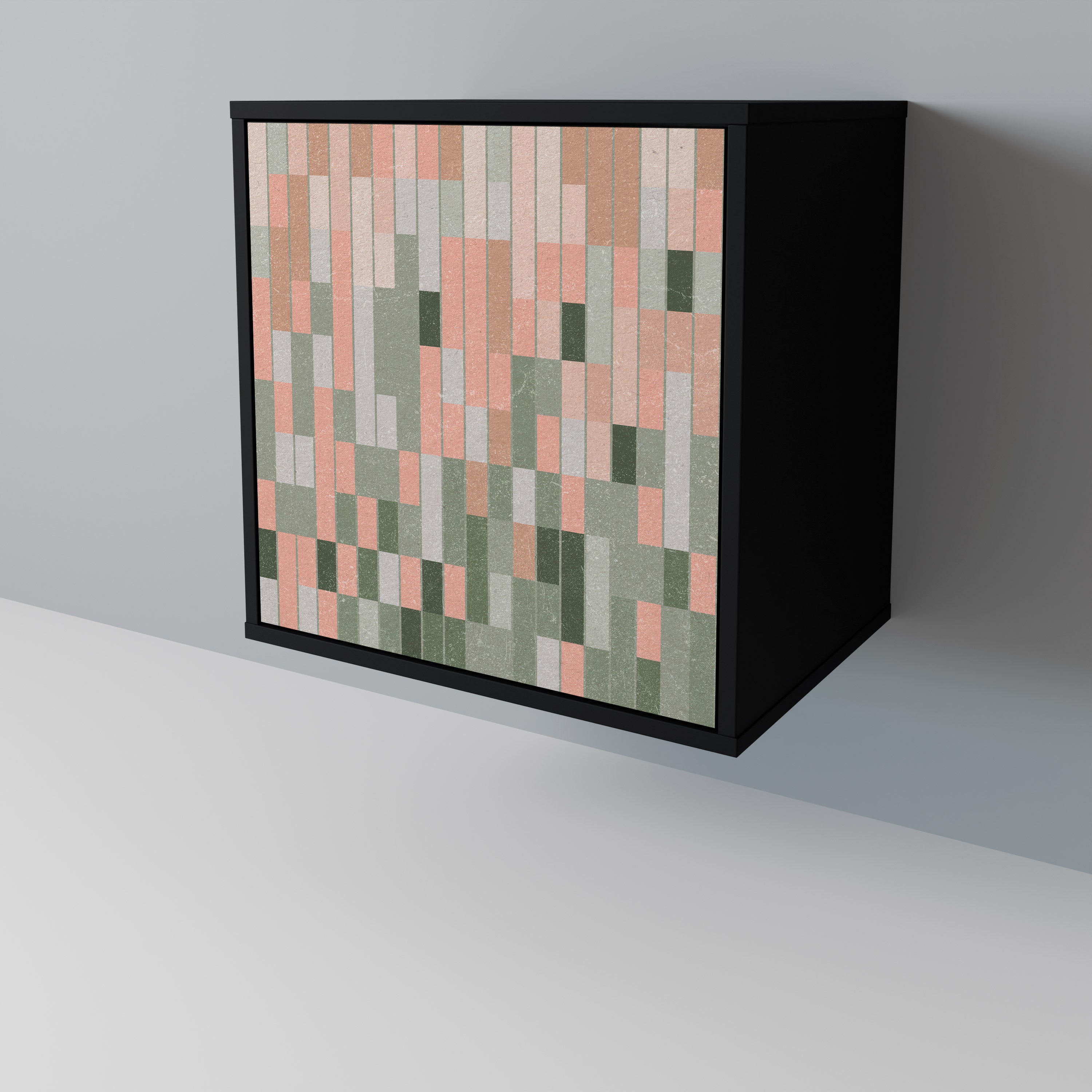 CONSTRUYENDO EL FUTURO Aparador de 1 puerta en acabado negro