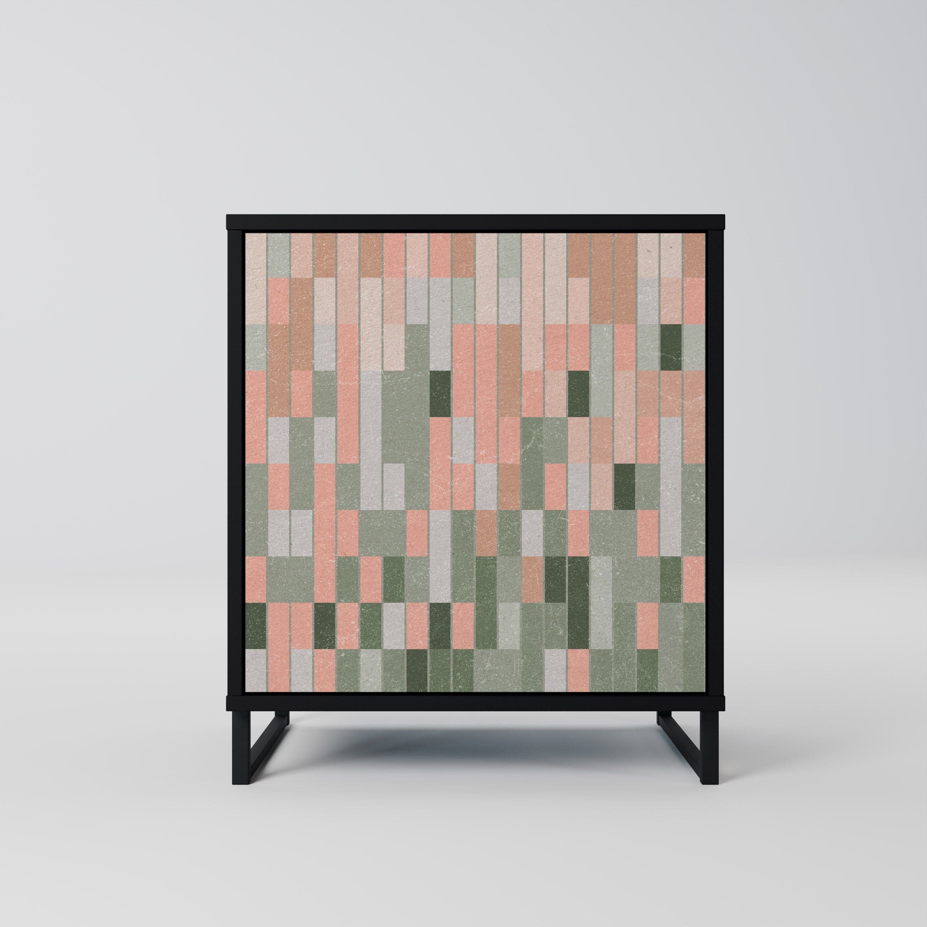 CONSTRUYENDO EL FUTURO Aparador de 1 puerta en acabado negro